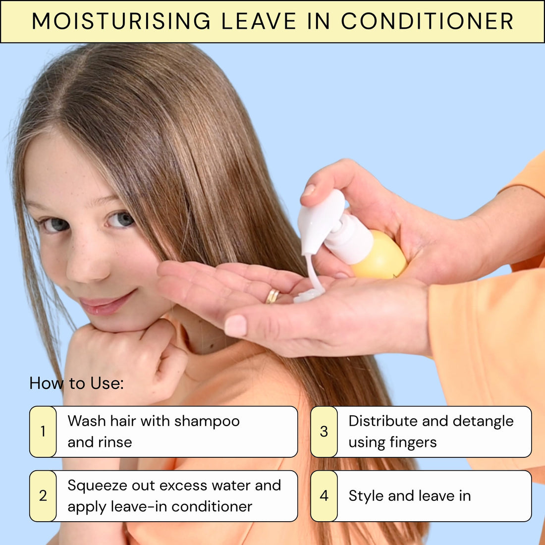 Lav Kids Natural Hair Care Bundle for Daily Use, Algae Extract and Moisturizing (Shampoo + Conditioner)