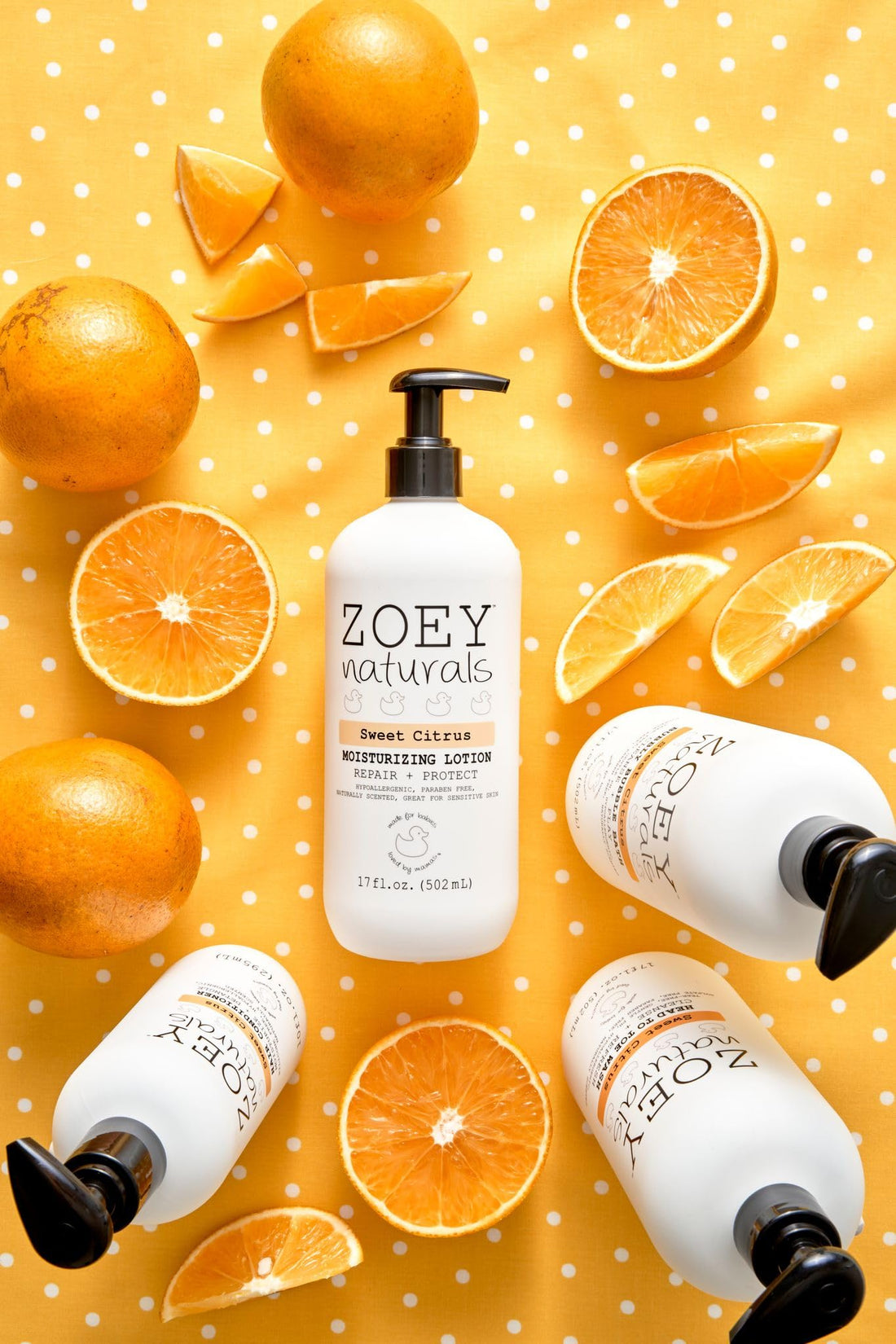 Zoey Naturals Sweet Citrus Baby Lotion - Enriched with Shea, Apricot Oil, Aloe & Avocado - Soothes & Moisturizes with Orange & Pomegranate - Gentle for Eczema Skin, Made in USA Halalzen