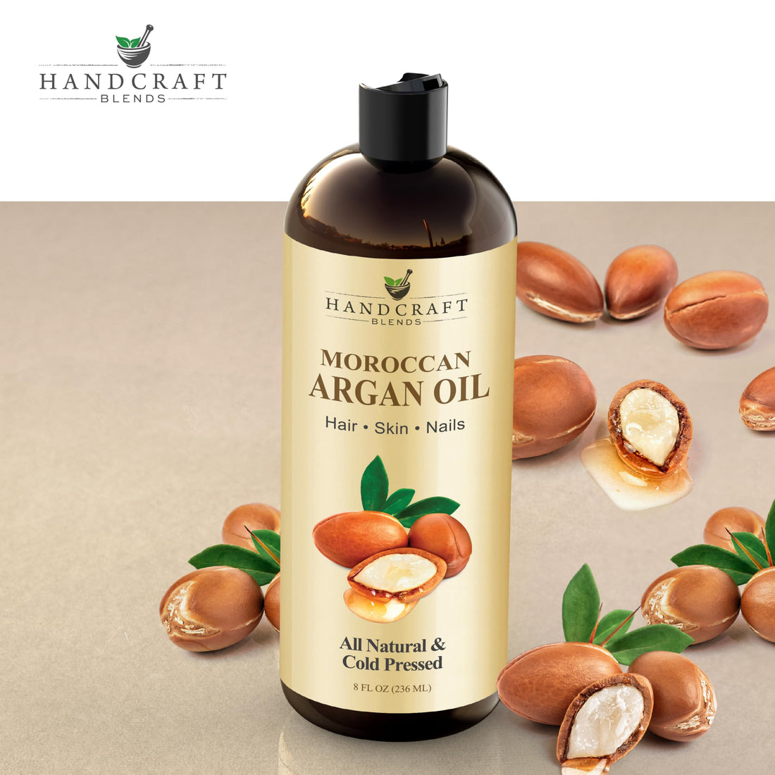 Handcraft Blends Castor Oil with Rosemary and Peppermint Oil 118 ml | 100% Pure and Natural | Premium Grade Carrier Oil | Hair, Eyelashes and Eyebrows | Hair and Body