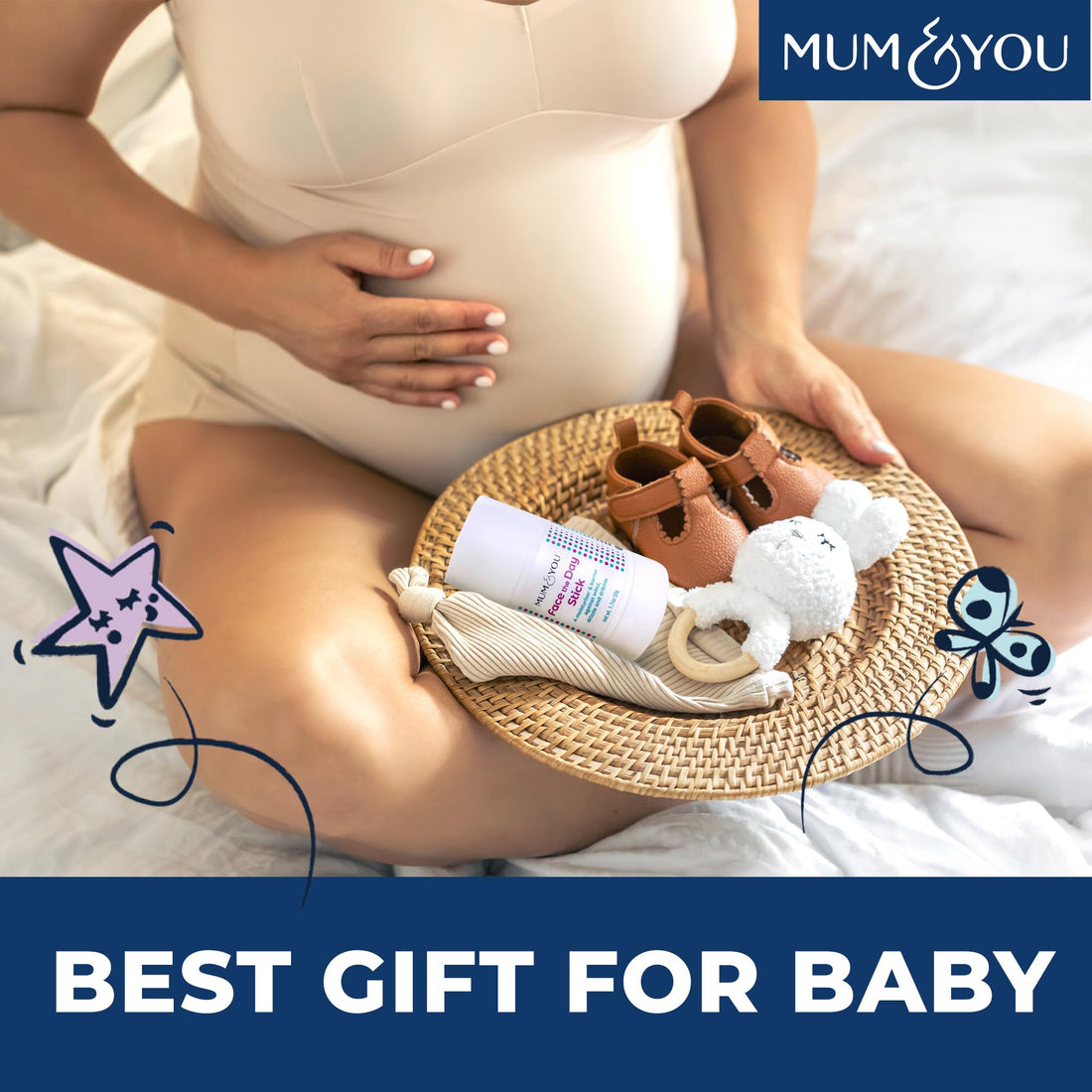 Mum & You Baby Face the Day Stick – Natural baby Moisturiser with Sunflower, Coconut Oil & Shea Butter, Soothes Eczema, Teething Protection, Dribble Rash & Protects Skin in Winter, Cold & Dry Weather
