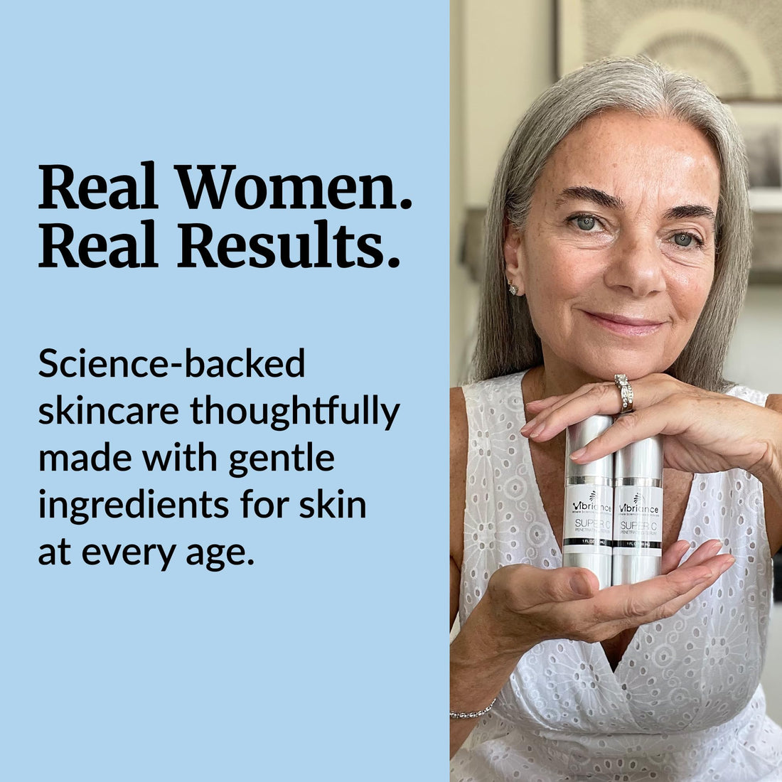 Vibriance Super C Serum for Mature Skin - All-in-One Vitamin Formula Hydrates, Firms, Lifts, Smooths, Targets Age Spots, Wrinkles, 1 fl oz Halalzen