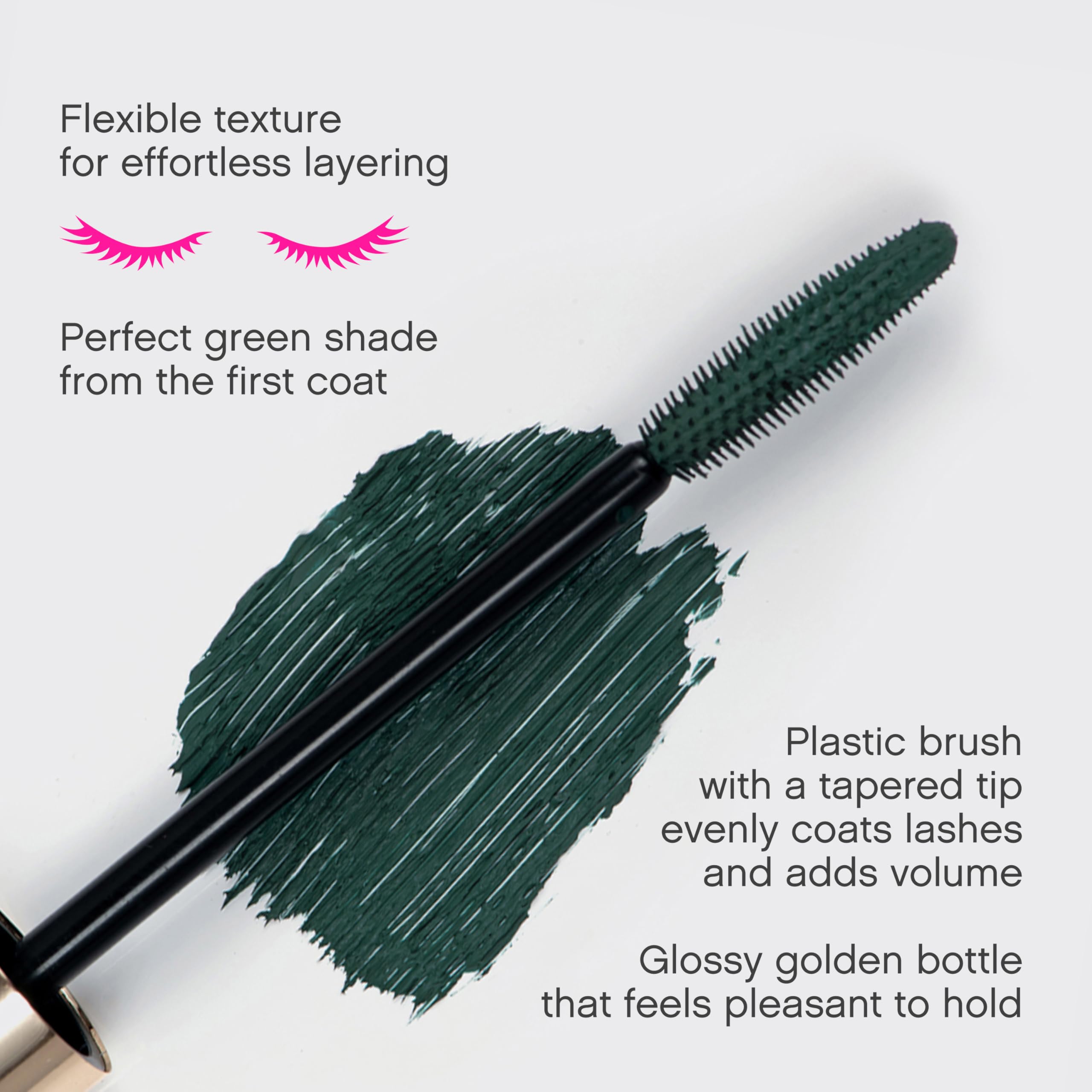 Vivienne Sabó Cabaret Premiere Black Mascara, Volume and Length, Defining, Curling, No Flaking, No Clumping, Smudge Proof, Washable, Cruelty-Free, Made in Europe, (01 Black), 0.3 Fl Oz, 1 Pack