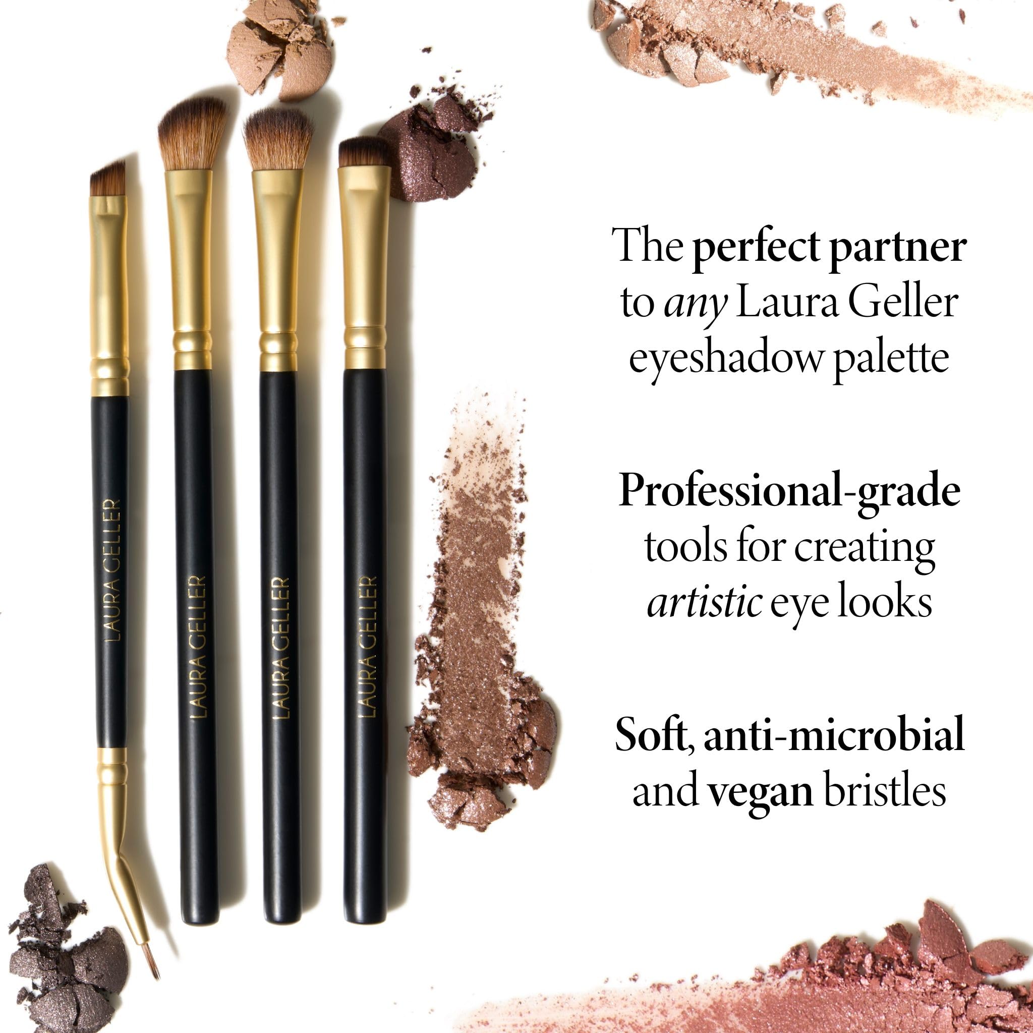 LAURA GELLER NEW YORK Retractable Black Kabuki Brush for Liquid, Cream and Powder Face Makeup With Aluminum Handle Halalzen