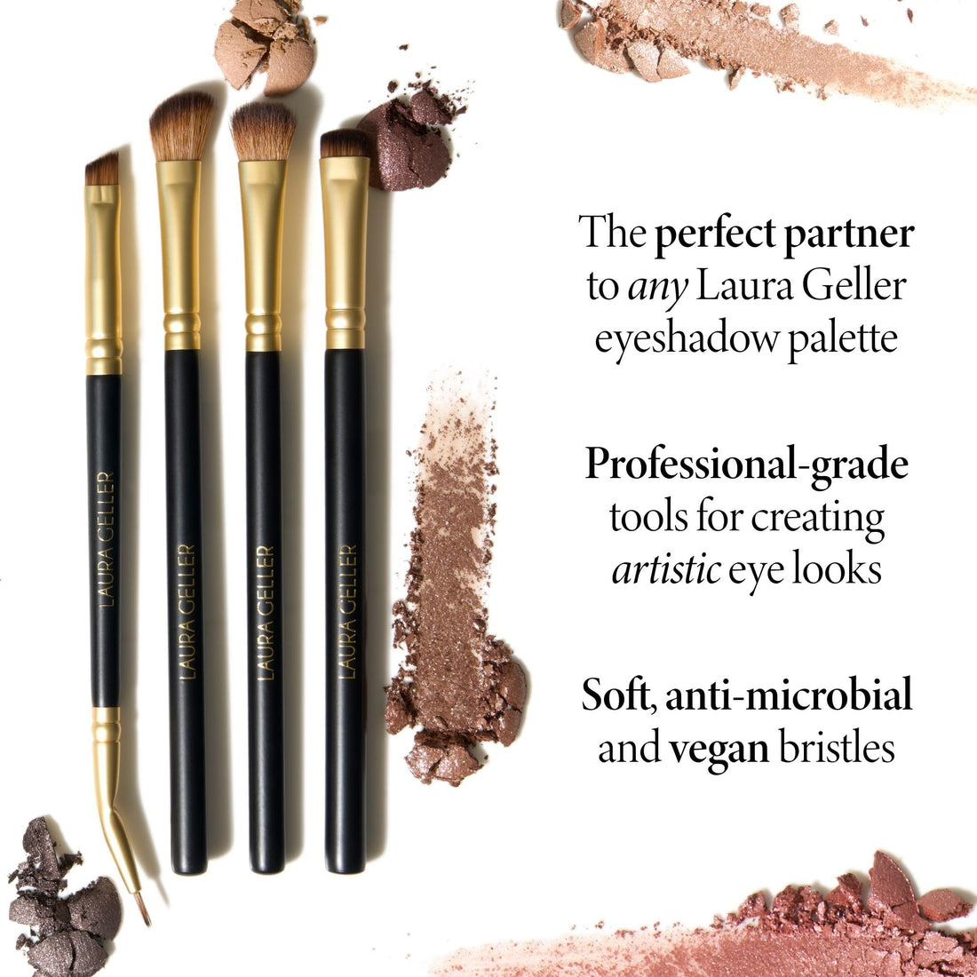 LAURA GELLER NEW YORK Retractable Black Kabuki Brush for Liquid, Cream and Powder Face Makeup With Aluminum Handle Halalzen