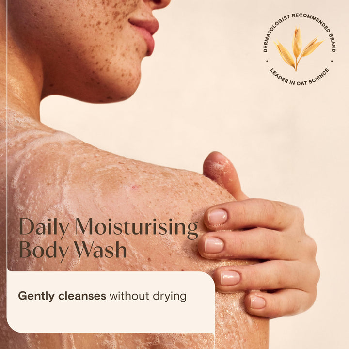 Aveeno Daily Moisturising Body Wash (1x 500ml), Gentle Body Wash with Soothing Colloidal Oatmeal, Nourishing Body Cleanser for Sensitive and Normal to Dry Skin Halalzen