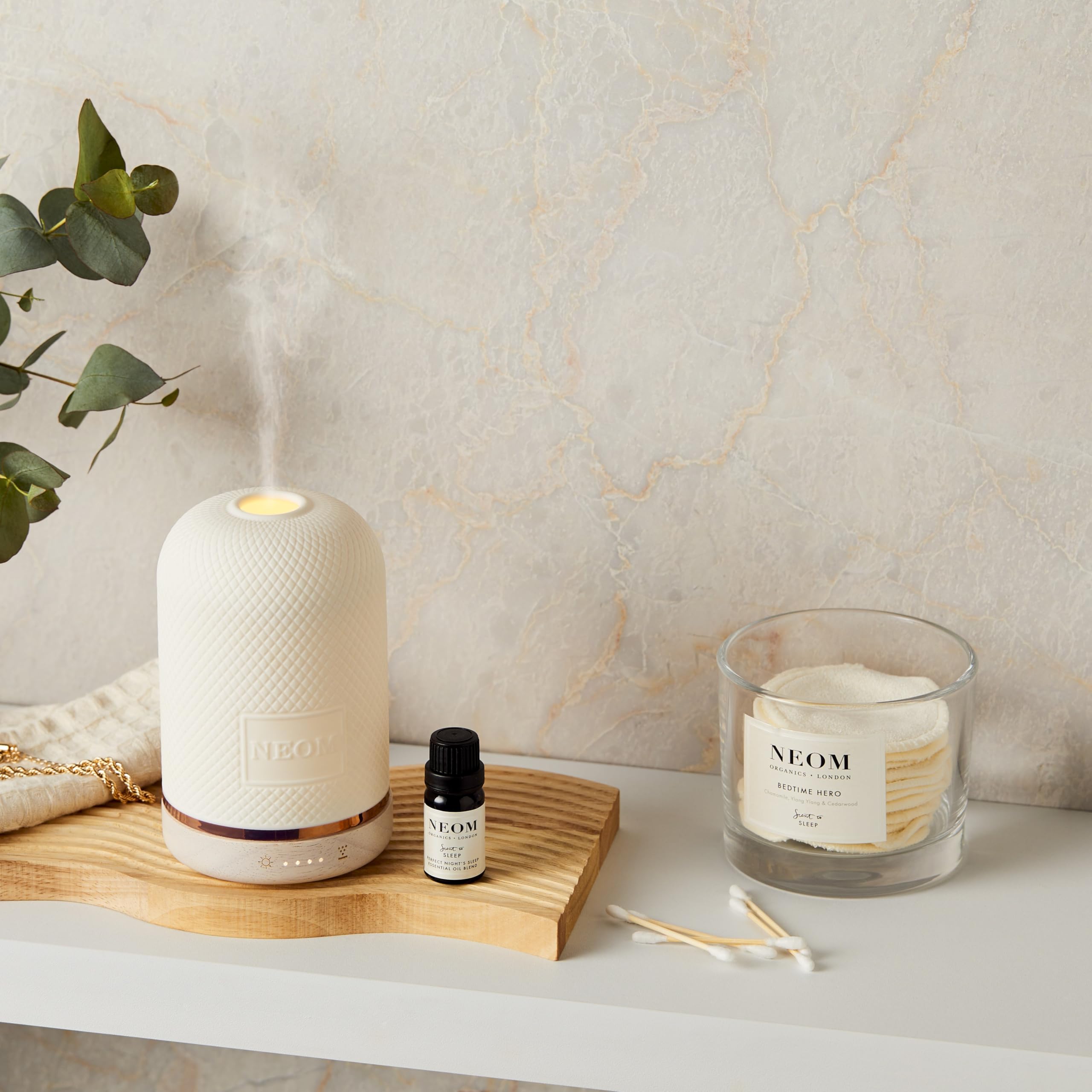 NEOM - Real Luxury Essential Oil Blend, 10ml | Lavender, Jasmine & Sandalwood | Scent to De-Stress Range