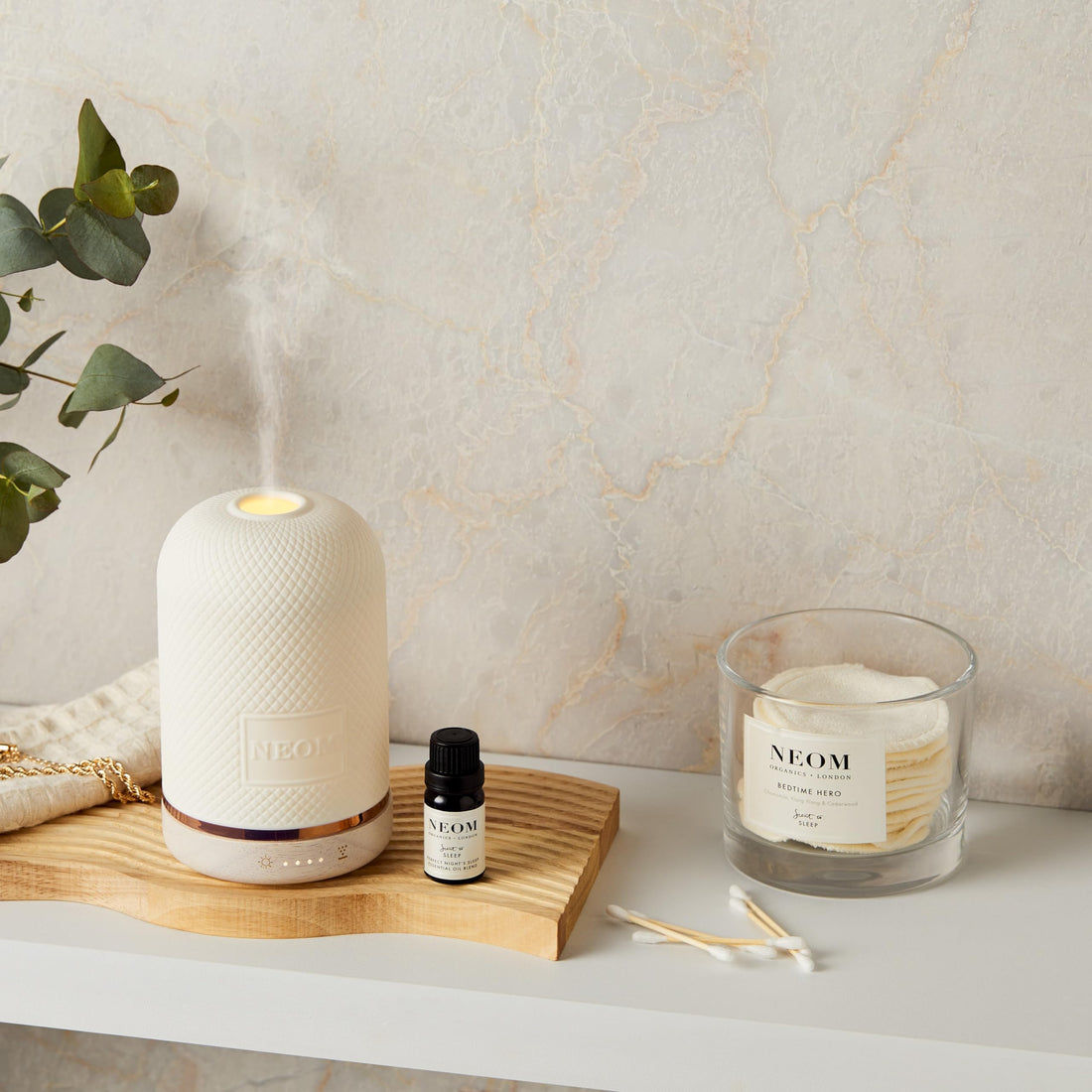 NEOM - Real Luxury Essential Oil Blend, 10ml | Lavender, Jasmine & Sandalwood | Scent to De-Stress Range