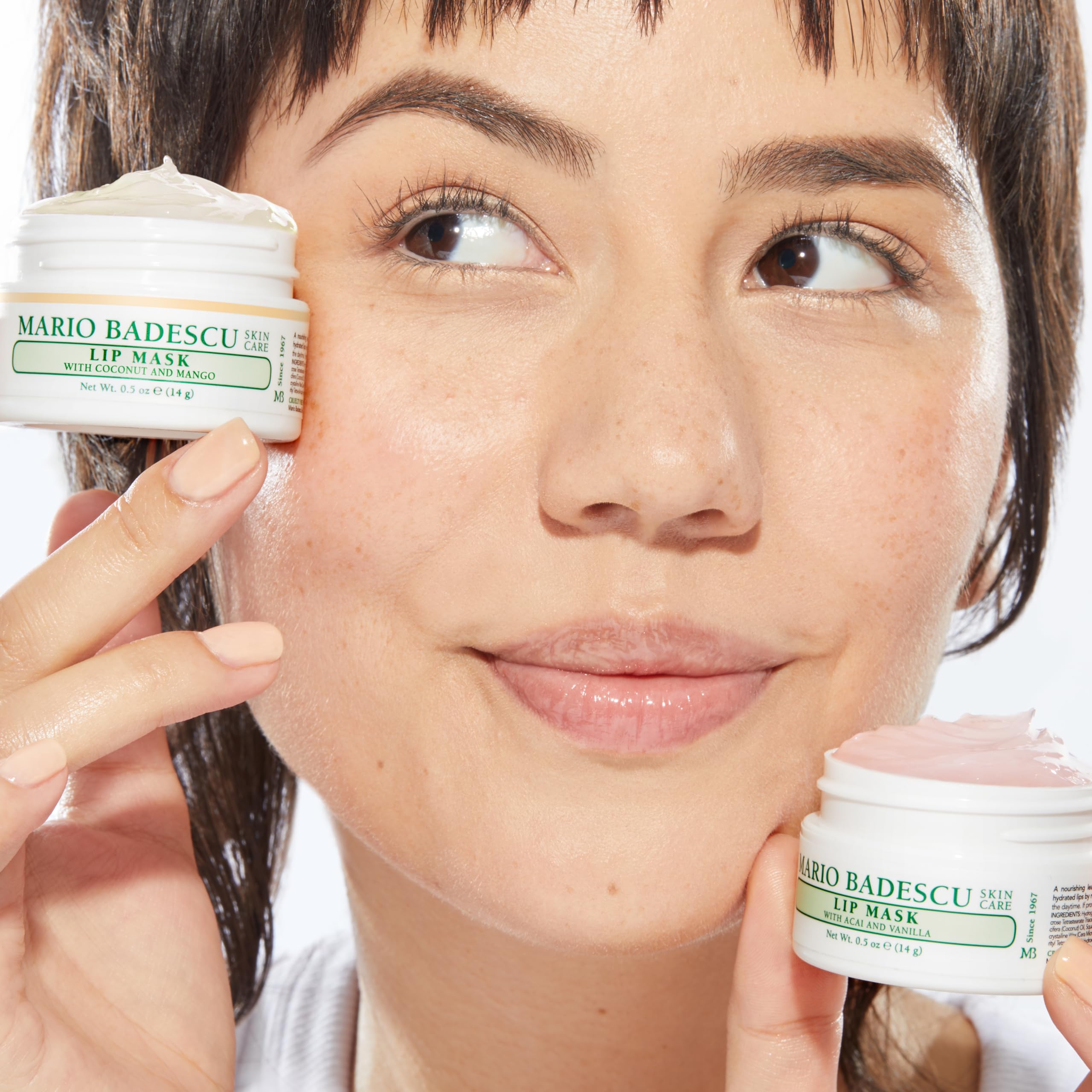 Mario Badescu Lip Mask, Overnight Lip Treatment Enriched With Skin Softening Coconut Oil and Hydrating Shea Butter Halalzen