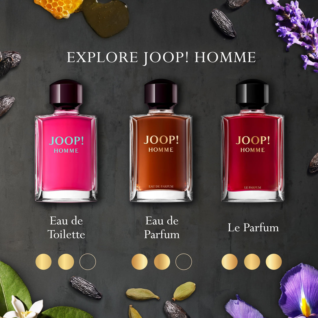 JOOP! Homme - Eau de Toilette for Men - Woody Fragrance with Notes of Orange Blossom, Tonka Bean Accord and Honey - Medium Longevity