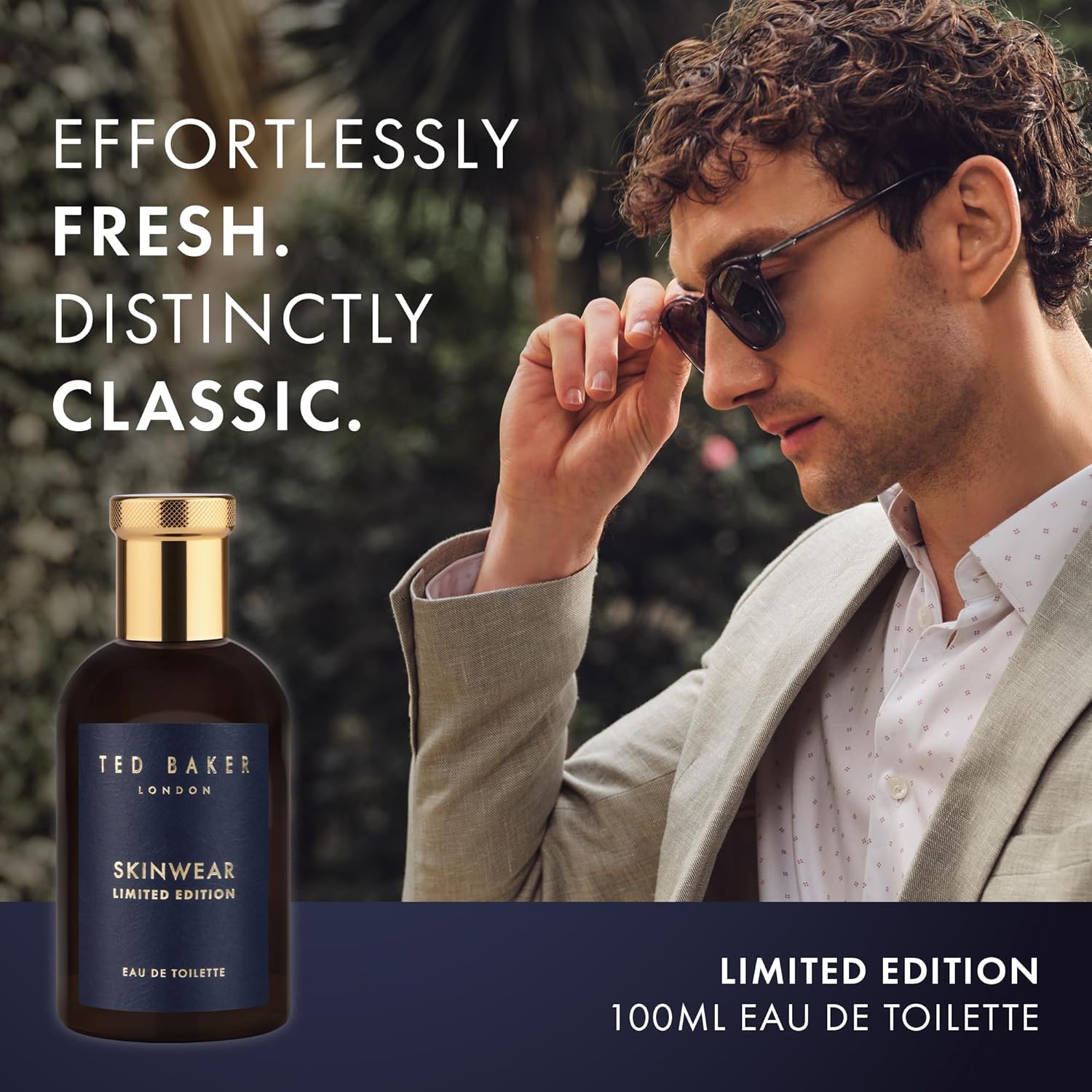 Ted Baker Skinwear Limited Edition Men’s Eau de Toilette Fresh Citrus Woody Cologne with Lime, Bergamot & Sandalwood Long Lasting Masculine Fragrance for Him100ml