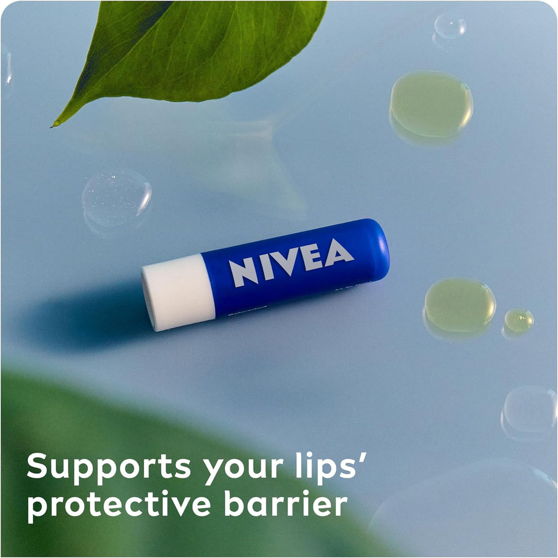 NIVEA Original Care Duo Pack Lip Balm (2x 4.8g), Lip Moisturiser Deeply Hydrates for 24h+, 100% Natural Origin Ingredients, Shea Butter, and Vitamins, Lip Care Halalzen