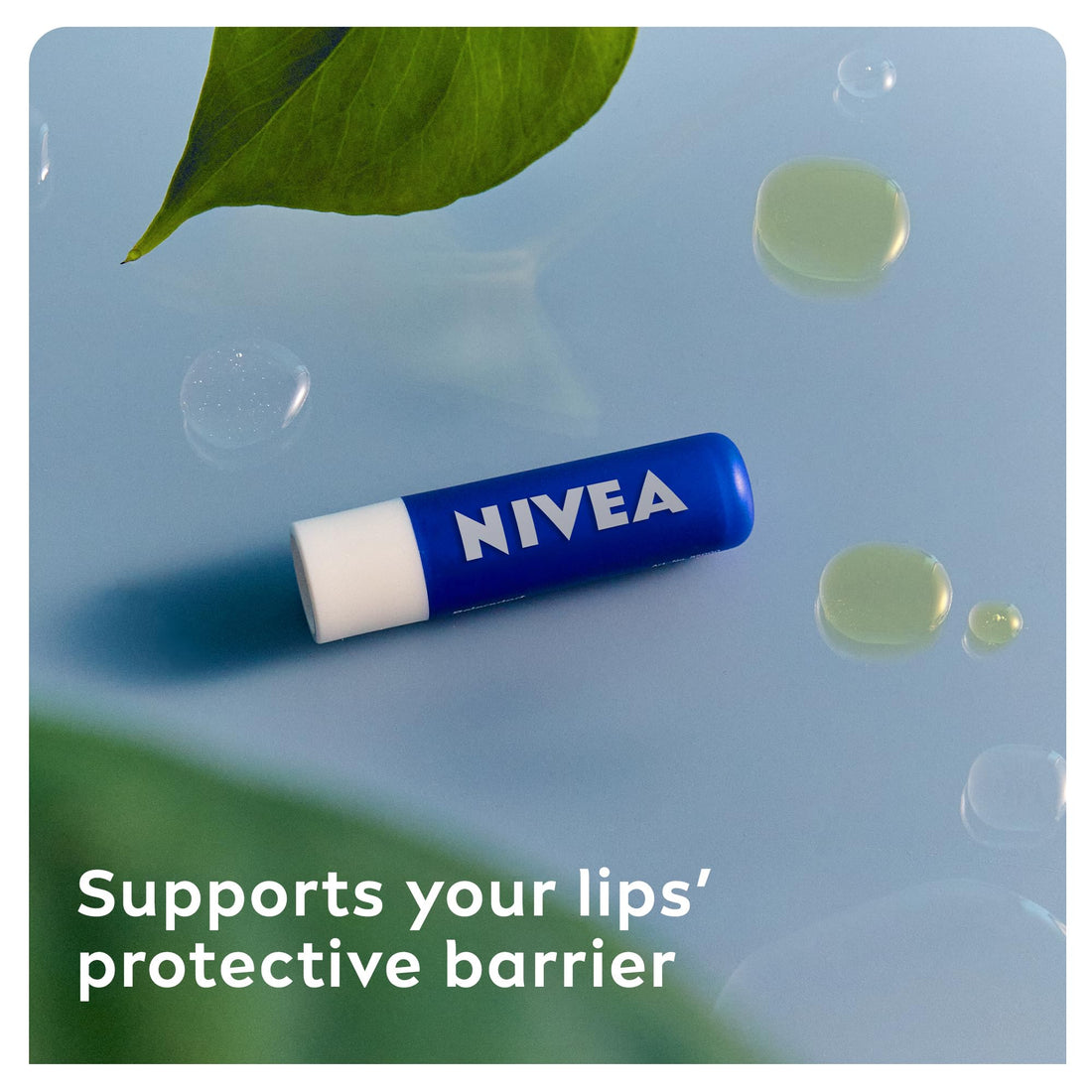 NIVEA Lip Balm Original Care (4.8g) Lip Balm Deeply Hydrates Lips for 24h+, with 100% Natural Origin Ingredients, Shea Butter, and Vitamins, Lip Care