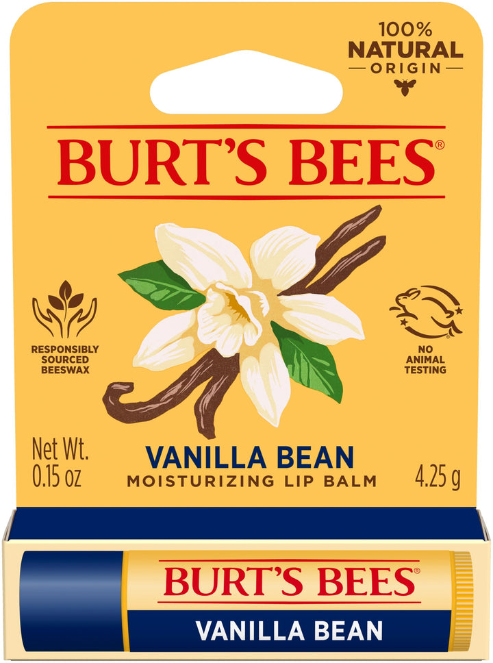 Burt's Bees Lip Balm Pomegranate, Moisturising Lip Balm With Beeswax & Vitamin E, 100% Natural Origin, 4.25g