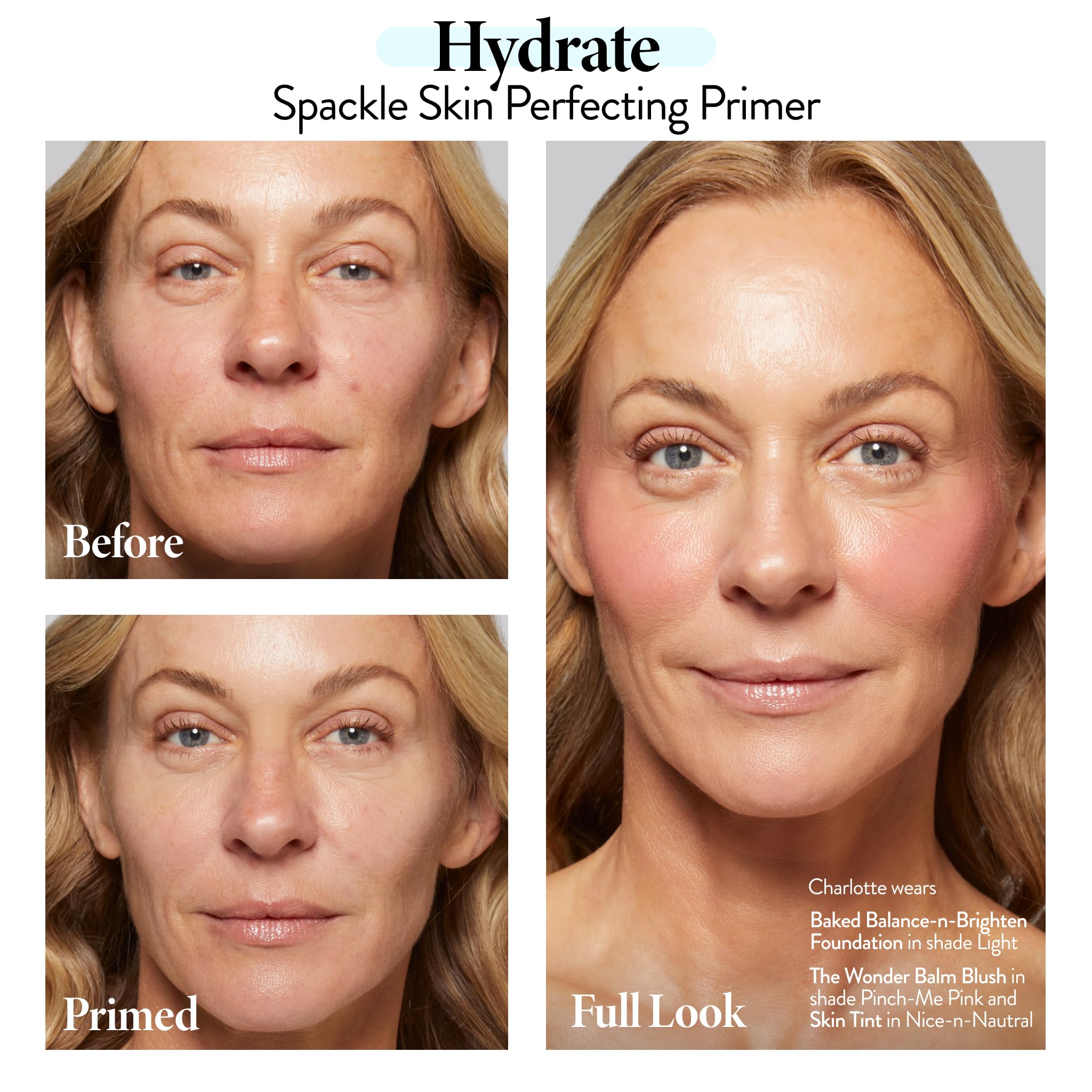 LAURA GELLER NEW YORK Spackle Primer - Hydrate - Super-Size 2 Fl Oz - Hyaluronic Acid Makeup Primer for Mature Skin Halalzen