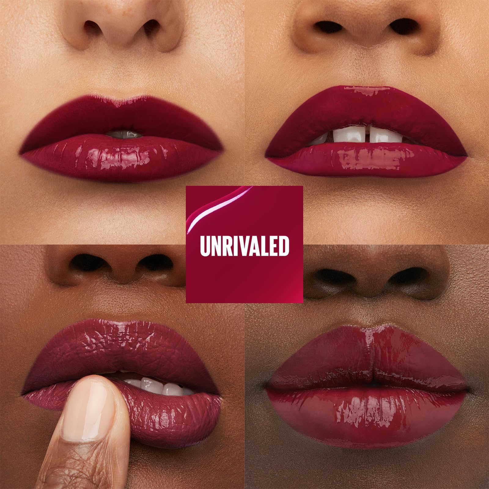 Maybelline New York Super Stay Vinyl Ink Liquid Lip Colour, 16HR Long-Lasting, Ultra-Pigmented, Smudge & Transfer-Proof, High Shine Finish, Vegan Formula for Comfortable Wear, Shade: 10 Lippy Halalzen
