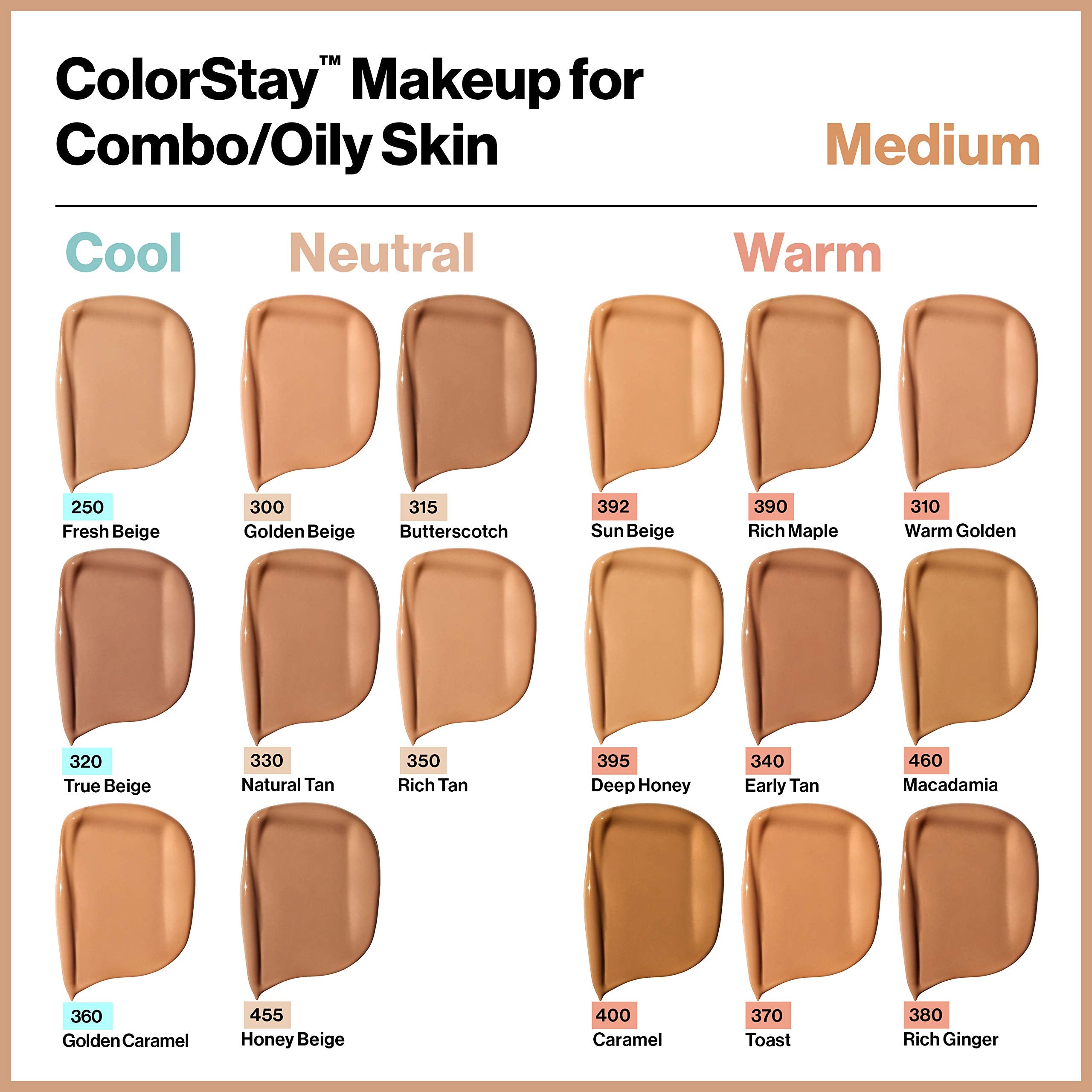 Revlon Colorstay Liquid Foundation Makeup for Combination/Oily Skin SPF15 Medium to Full Coverage (30ml) Matte Finish, Buff (150) Unisex Halalzen