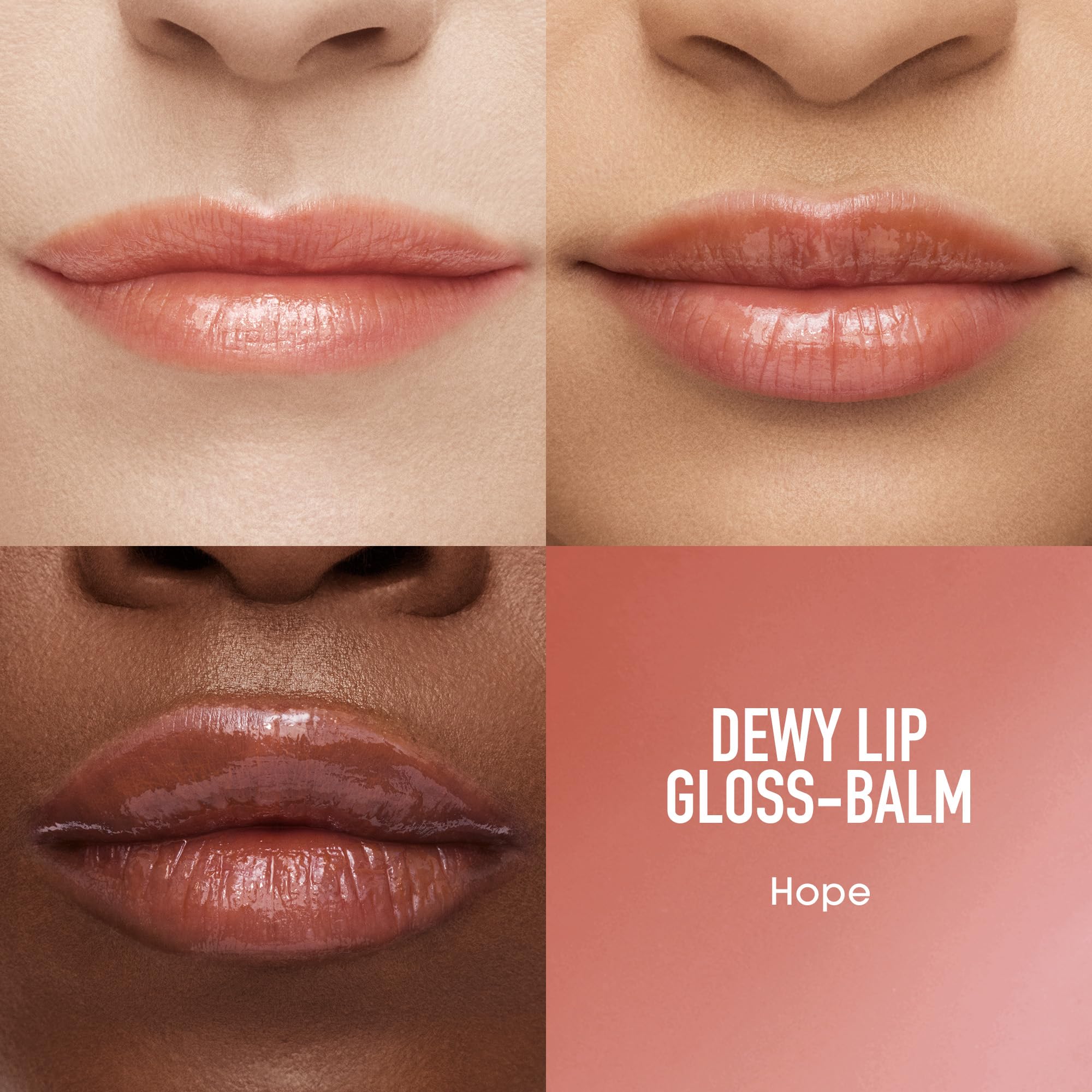 bareMinerals Dewy Lip Gloss-Balm - Hydrating Lip Gloss + Tinted Lip Balm Hybrid, Shine Finish + 24HR Hydration, For Soft + Smooth Lips, Non-Sticky, Vegan Halalzen