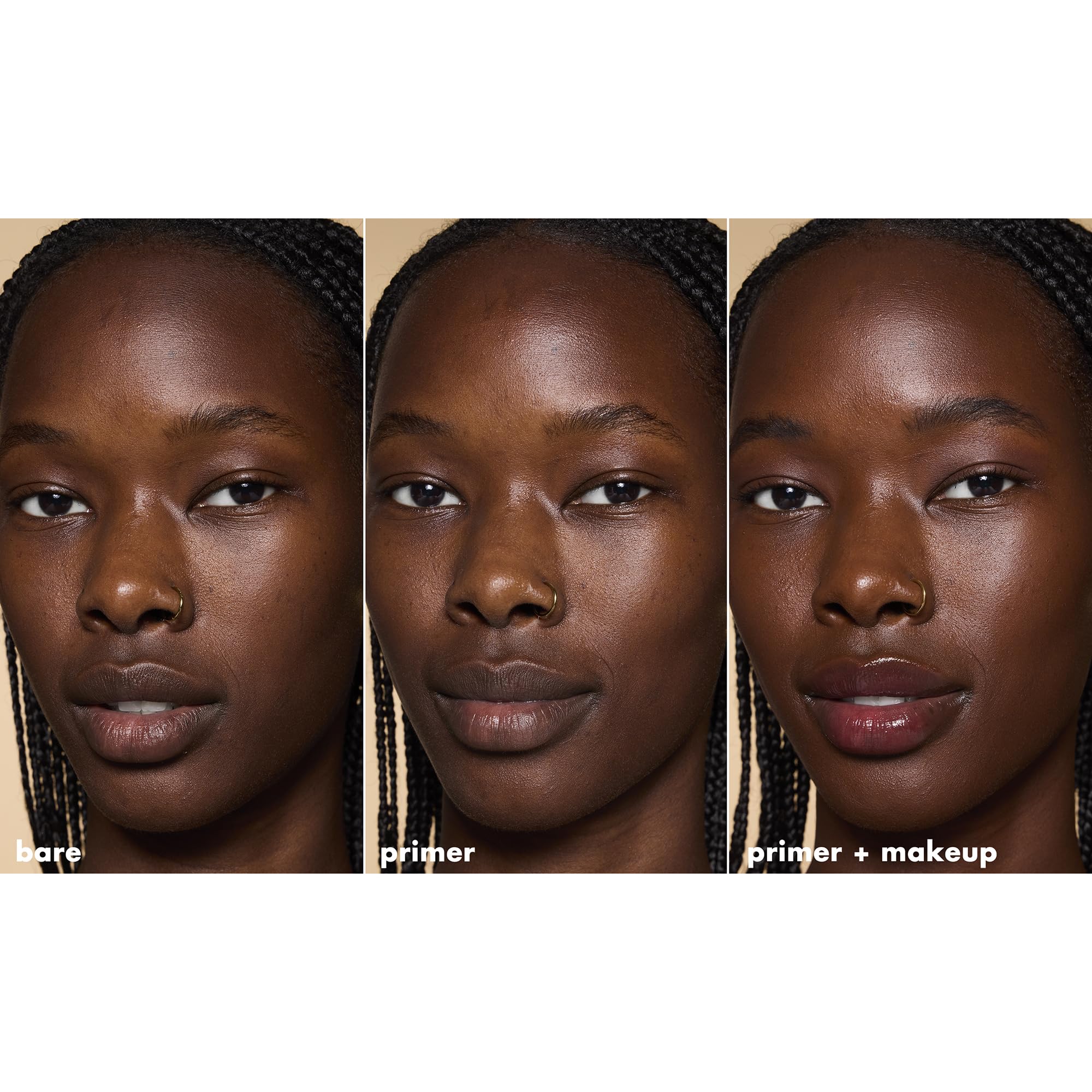 e.l.f., Hydrating Face Primer, Lightweight, Long Lasting, Creamy, Hydrates, Smooths, Fills in Pores and Fine Lines, Natural Matte Finish, Infused with Vitamin E, 0.47 Oz Halalzen