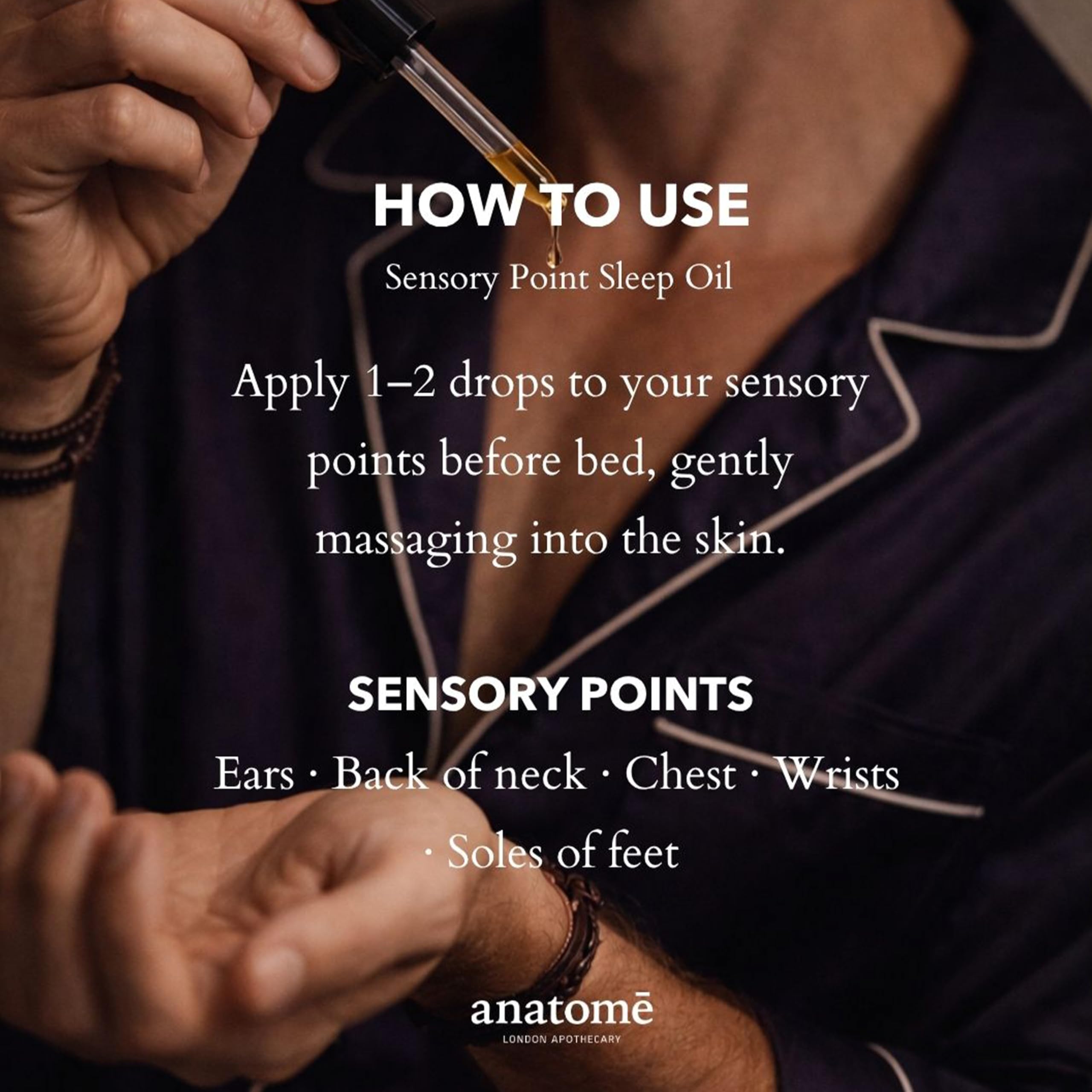 anatomē Sensory Point15ml | 100% Natural Essential Oils Blend to Help Quiet the Mind Before Bed | Ideal for Those Who Cannot Fall Asleep (Cornish Lavender)
