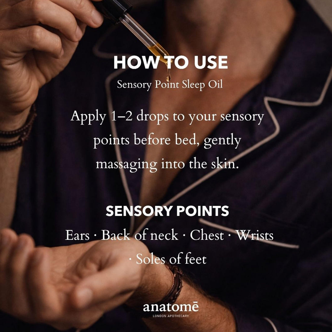anatomē Sensory Point15ml | 100% Natural Essential Oils Blend to Help Quiet the Mind Before Bed | Ideal for Those Who Cannot Fall Asleep (Cornish Lavender)