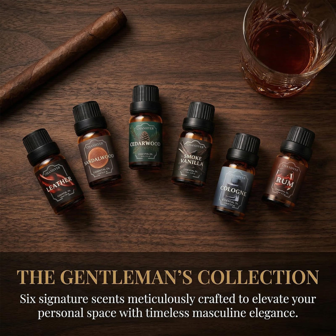 Hotel Collection Essential Oils for Diffusers for Home - 6 x 10 ml Luxury Scented Oil Set with Luxury Night,Jasmine Peppermint,White Tea,Citrus Happiness,My Way,Hotel Lobby,Gift for Women and Men