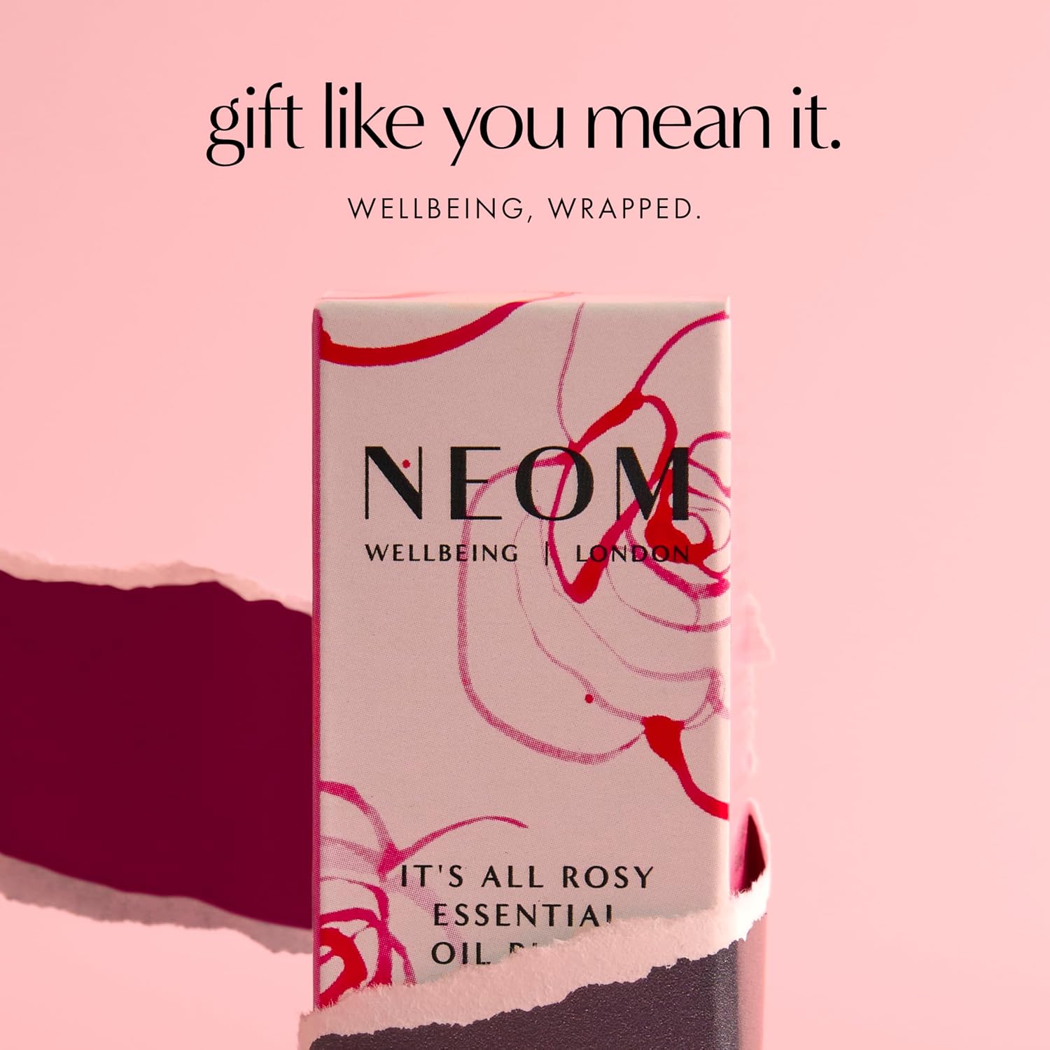 NEOM It's All Rosy Essential Oil Blend 10ml I Rose, Geranium and Orange I 100% Natural Blend of 11 Essential Oils I Up to 30 uses I Uplift Your Mood I Mother's Day Gift I Cruelty Free