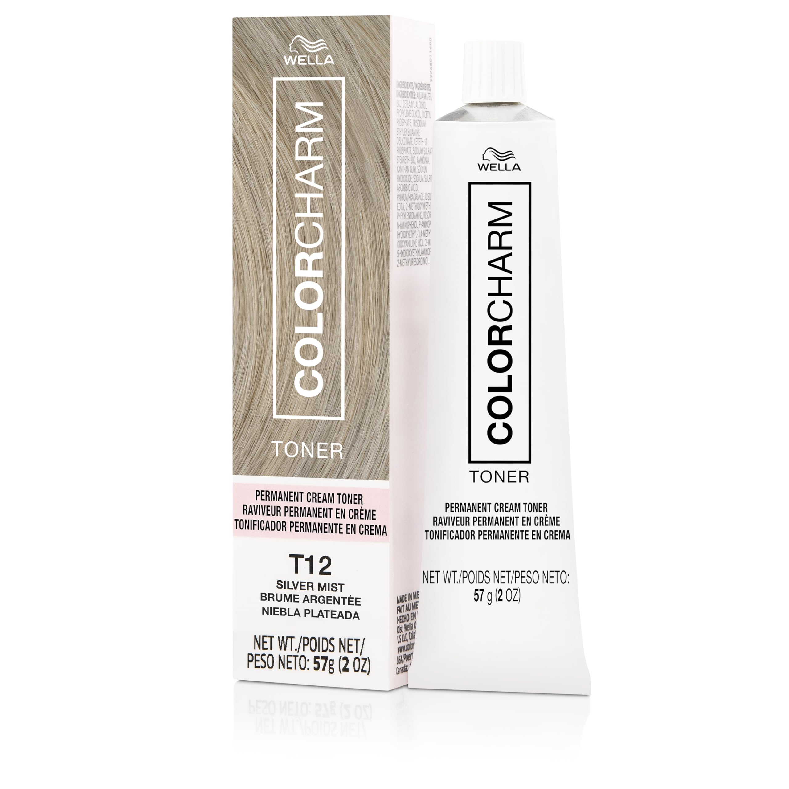 COLORCHARM Permanent Crème Hair Toner | Free of Animal-Derived Ingredients, Parabens Free & Gluten Free | 2 oz