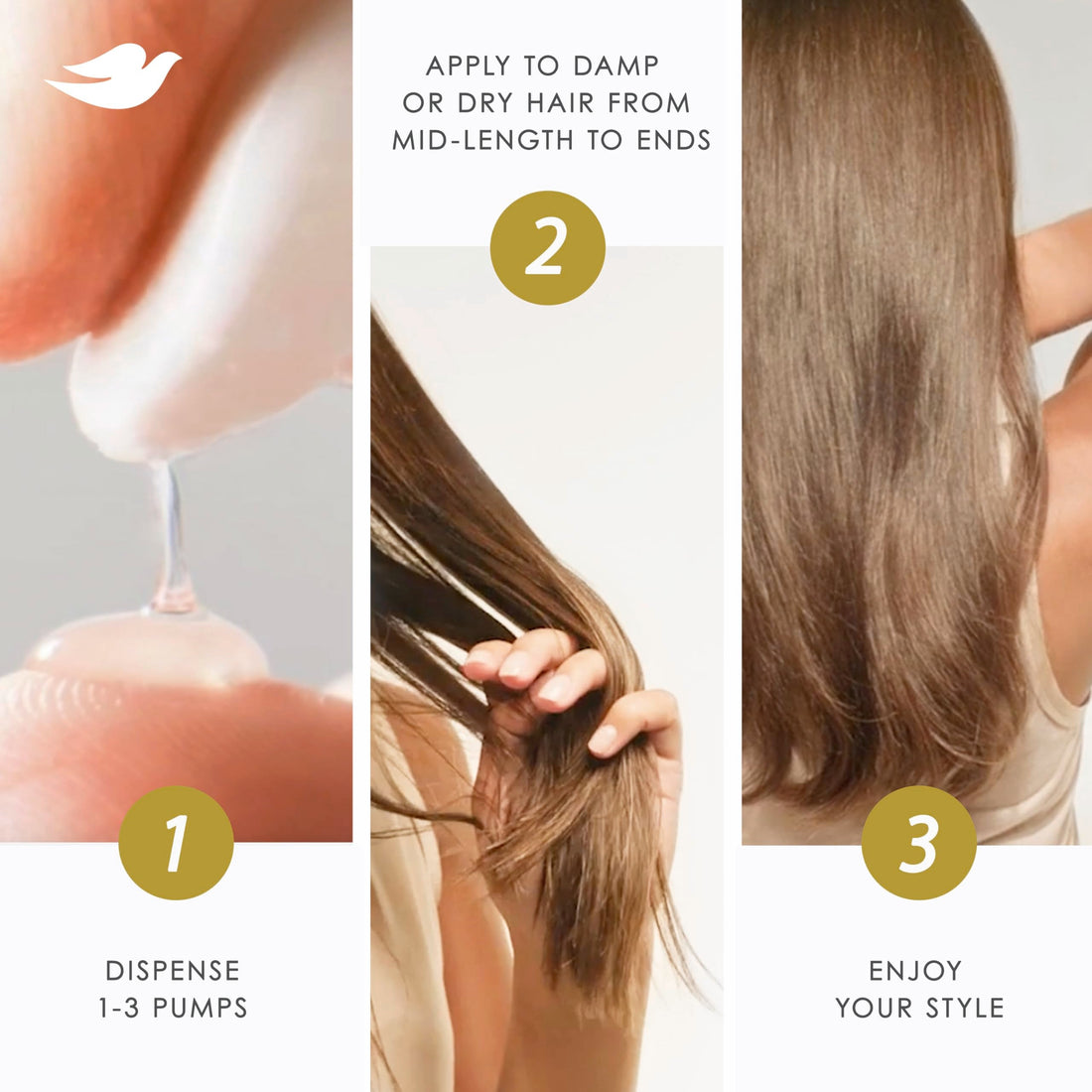 Dove Intensive Repair Amino Serum for Damaged Hair with Bio-Protein Care Technology 3.3 oz Halalzen