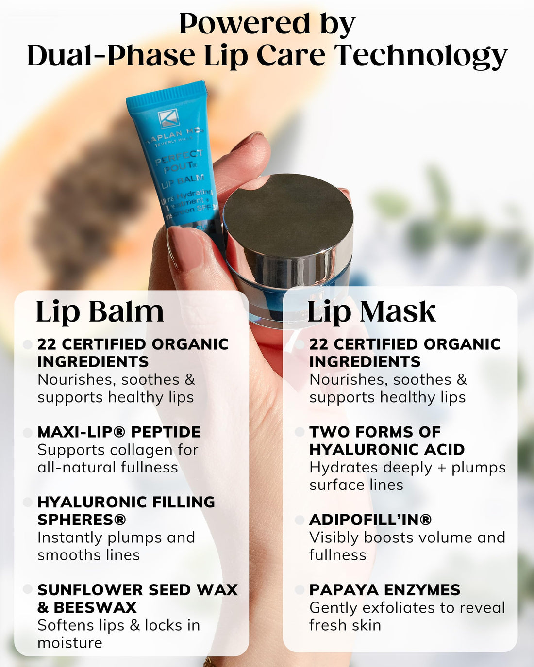 Perfect Pout Duo - Mini Lip Mask + Lip Balm Set (Pink Peony) Halalzen