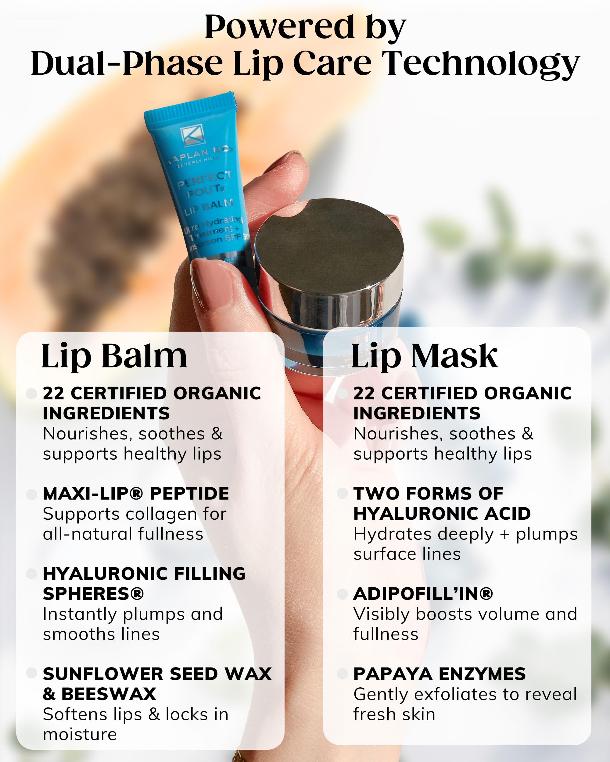Perfect Pout Duo - Mini Lip Mask + Lip Balm Set (Pink Peony) Halalzen