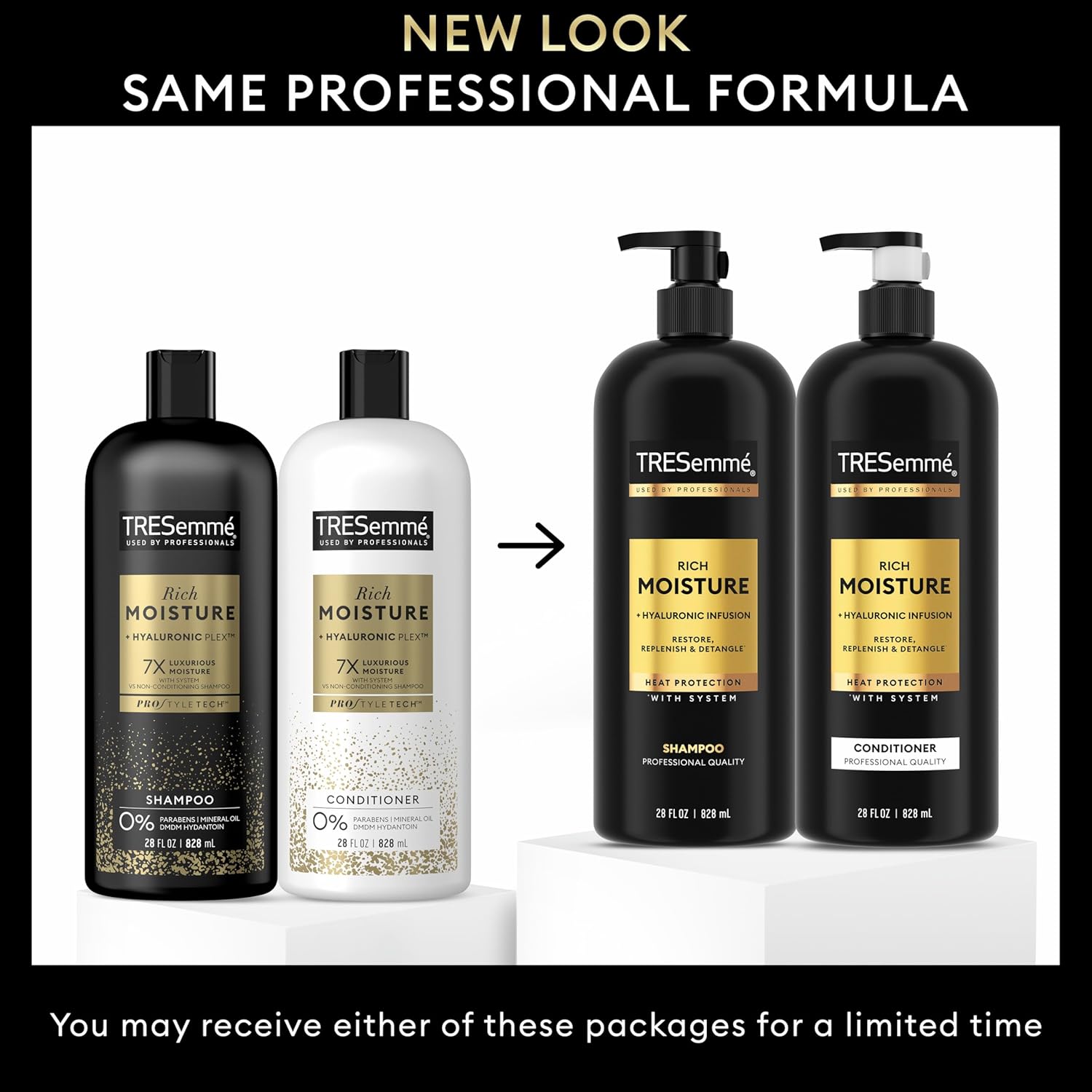 TRESemmé Rich Moisture Shampoo and Conditioner 2 Count Rich Moisture for Dry Hair Formulated With Vitamin E and Biotin 28 oz Halalzen