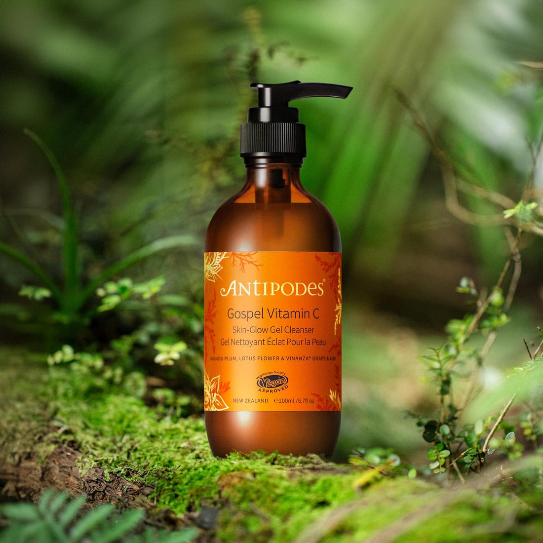 Antipodes Gospel Vitamin C Face Cleanser – Brightening Skincare Ingredients - Skincare for Glowing Skin –Vegan – 200 ml