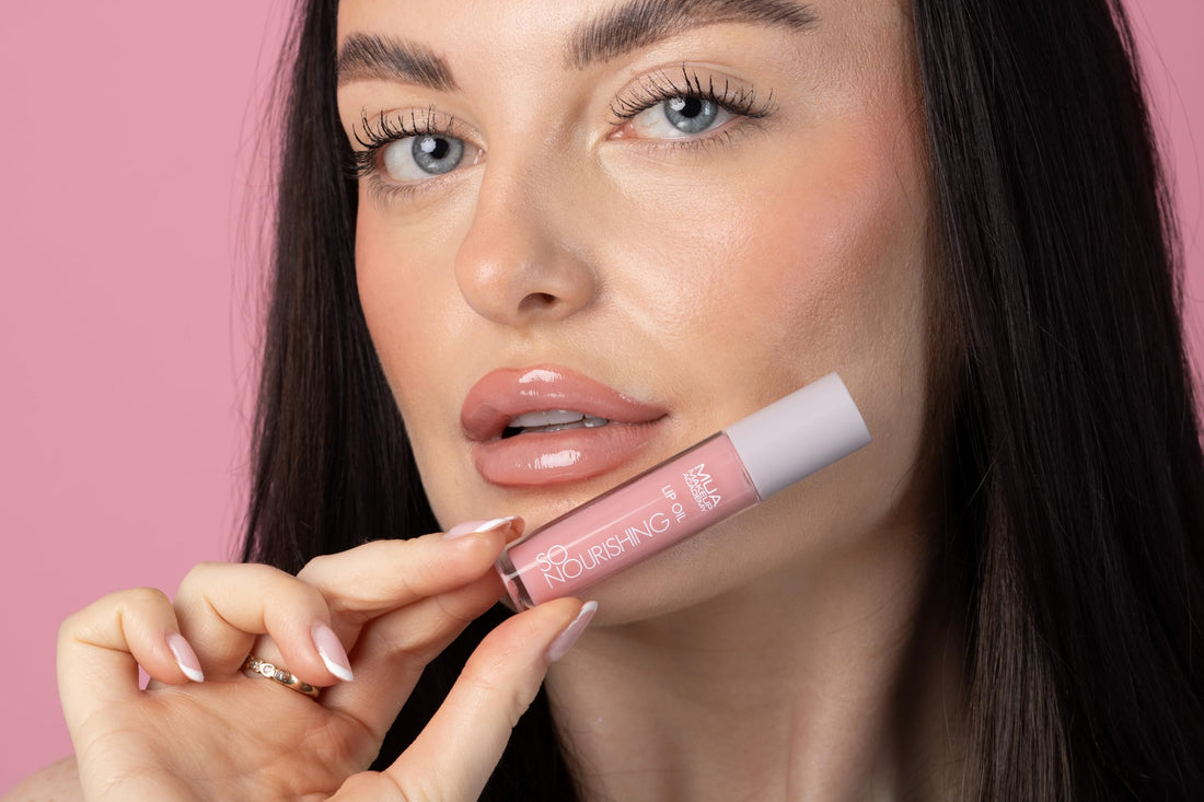 MUA Makeup Academy So Nourishing Clear Lip Oil, High Shine Finish with Vitamin E & Jojoba Oil, 3 ml - Vegan & Cruelty Free