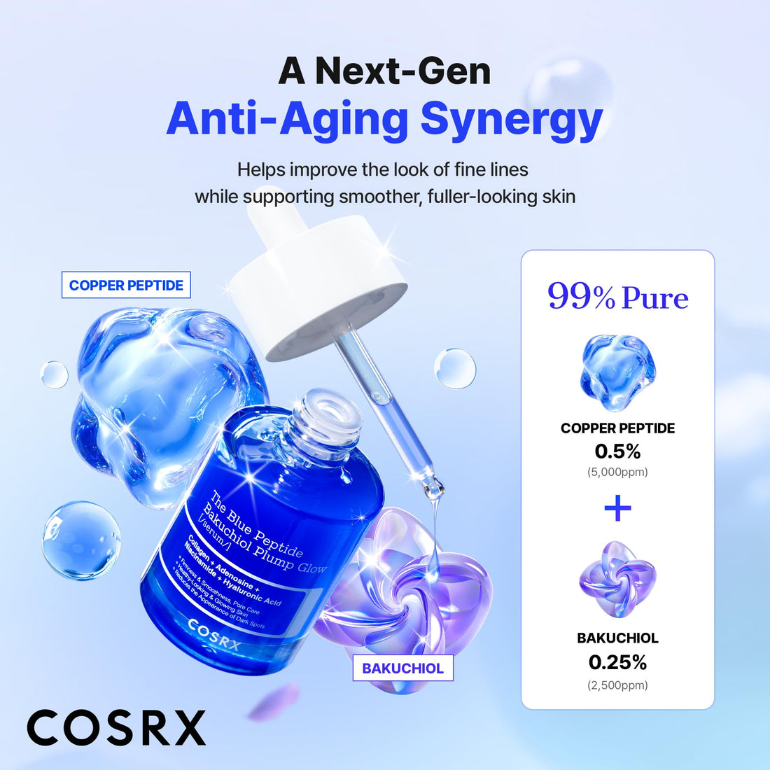 COSRX 6 Peptide Collagen Serum Face Toner with Niacinamide & Hyaluronic Acid, Hydrating & Firming Korean Essence, Anti-Wrinkle & Pore-Tightening Serum For Plump & Even Skin Tone, Korean Skincare 150ml