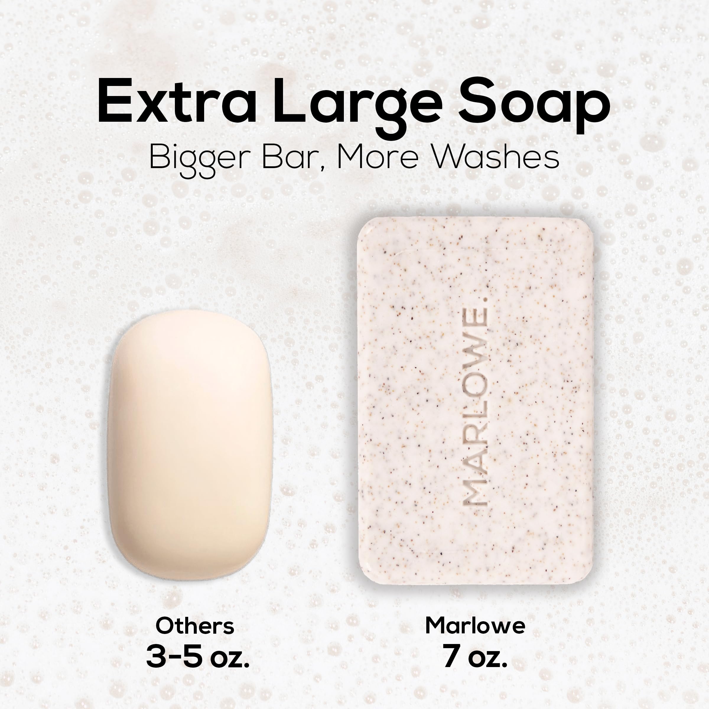 MARLOWE. No. 102 Body Scrub Soap 7 oz, Cedarwood & Sea Salt, Exfoliating Soap Bar with Shea Butter, Olive Oil & Green Tea Extracts, Cleanses, Smooths & Revitalizes Skin, Fresh & Zesty Scent