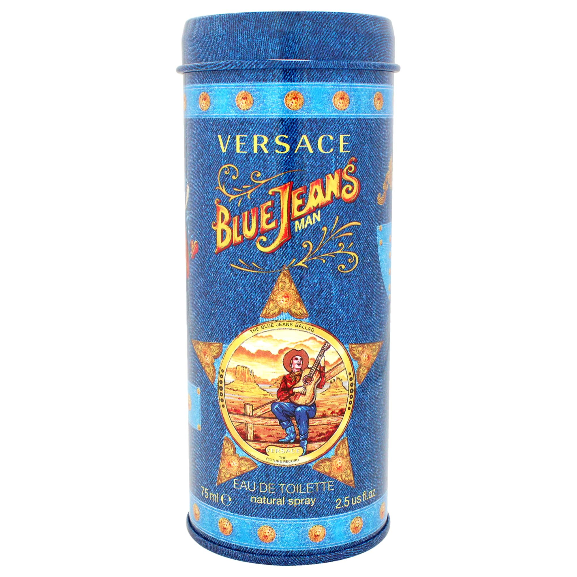Versace Blue Jeans Eau De Toilette for Men, 75 ml (Pack of 1)