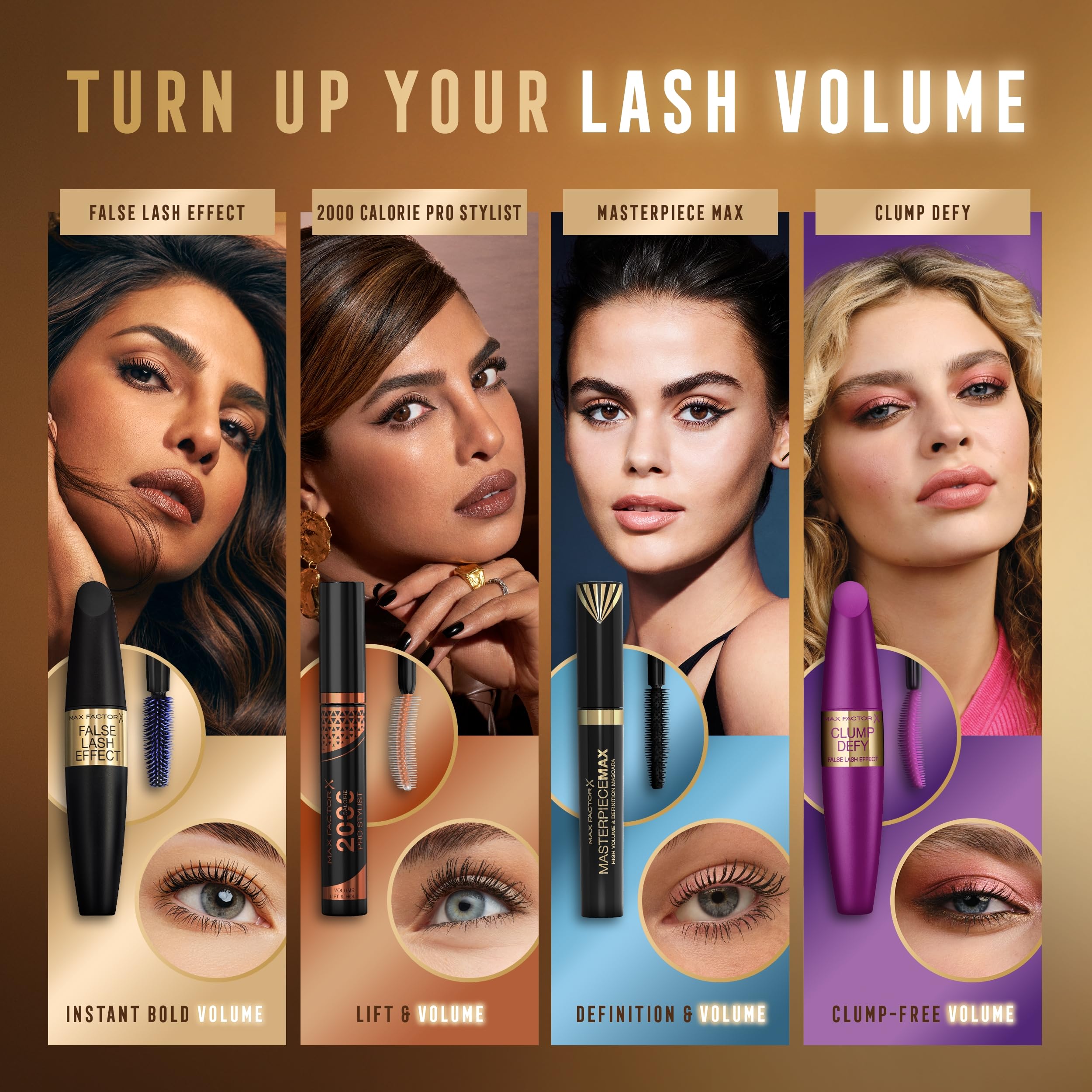 MAX FACTOR - False Lash Effect Mascara - Volumising Formula, Pro-Vitamin B5, Clump-Free, Flake-Free, Smudge-Proof - 01 Black - 13.1ml Halalzen