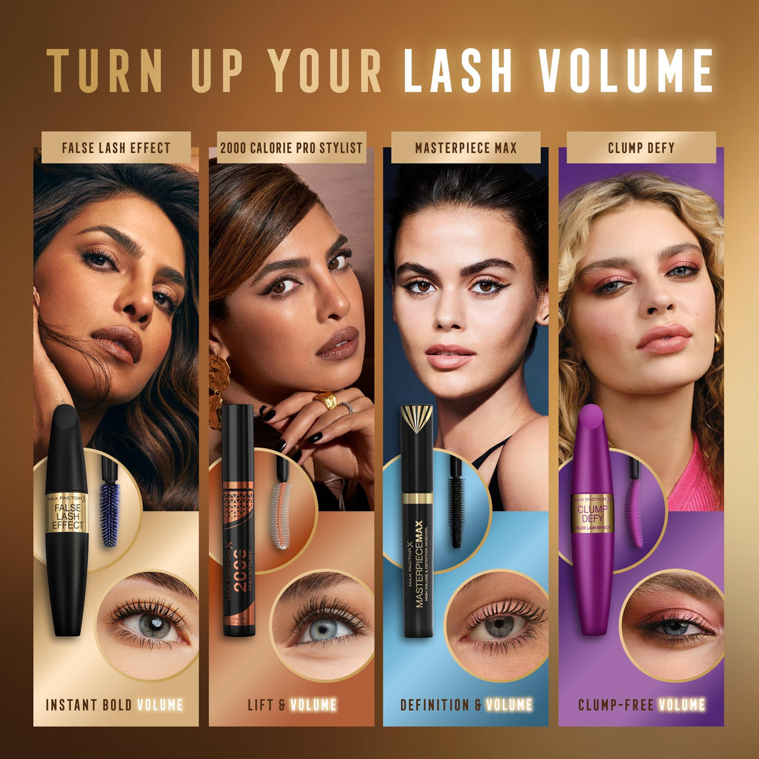 MAX FACTOR - False Lash Effect Mascara - Volumising Formula, Pro-Vitamin B5, Clump-Free, Flake-Free, Smudge-Proof - 01 Black - 13.1ml Halalzen