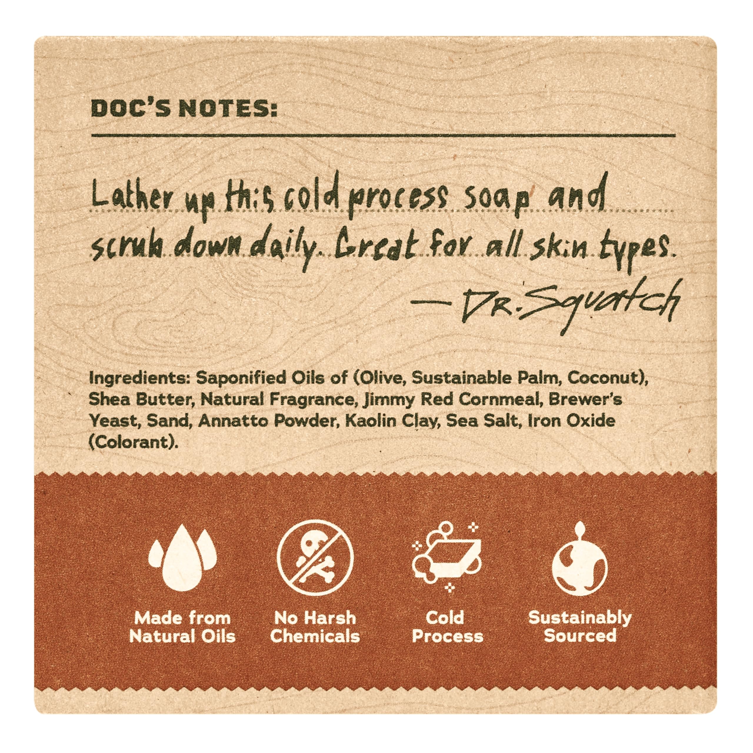 Dr. Squatch Natural Men’s Bar Soap - Cold Process Body Soap Bar with Natural Oils - Gifts for Men - Coconut Castaway (5 oz, 3-Pack)