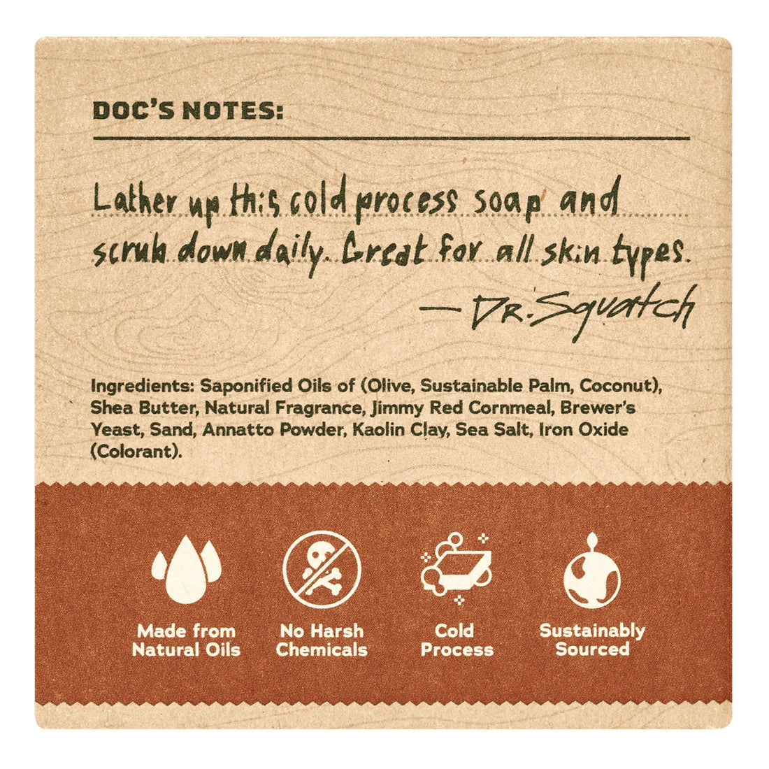 Dr. Squatch Natural Men’s Bar Soap - Cold Process Body Soap Bar with Natural Oils - Gifts for Men - Coconut Castaway (5 oz, 3-Pack)