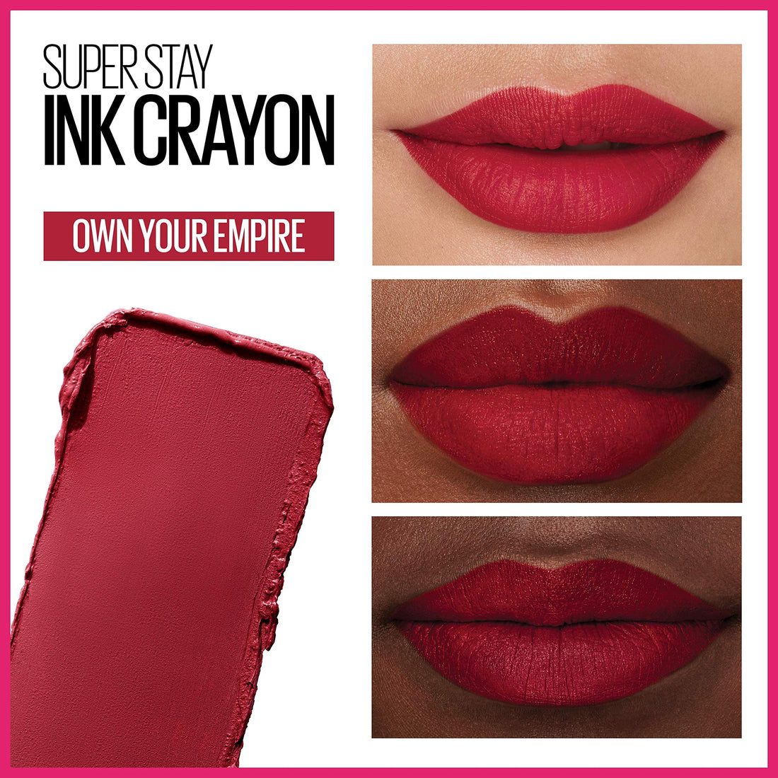 Maybelline Super Stay Ink Crayon Matte Longwear Lipstick Makeup, 150 Chase Dreams, 0.04 oz