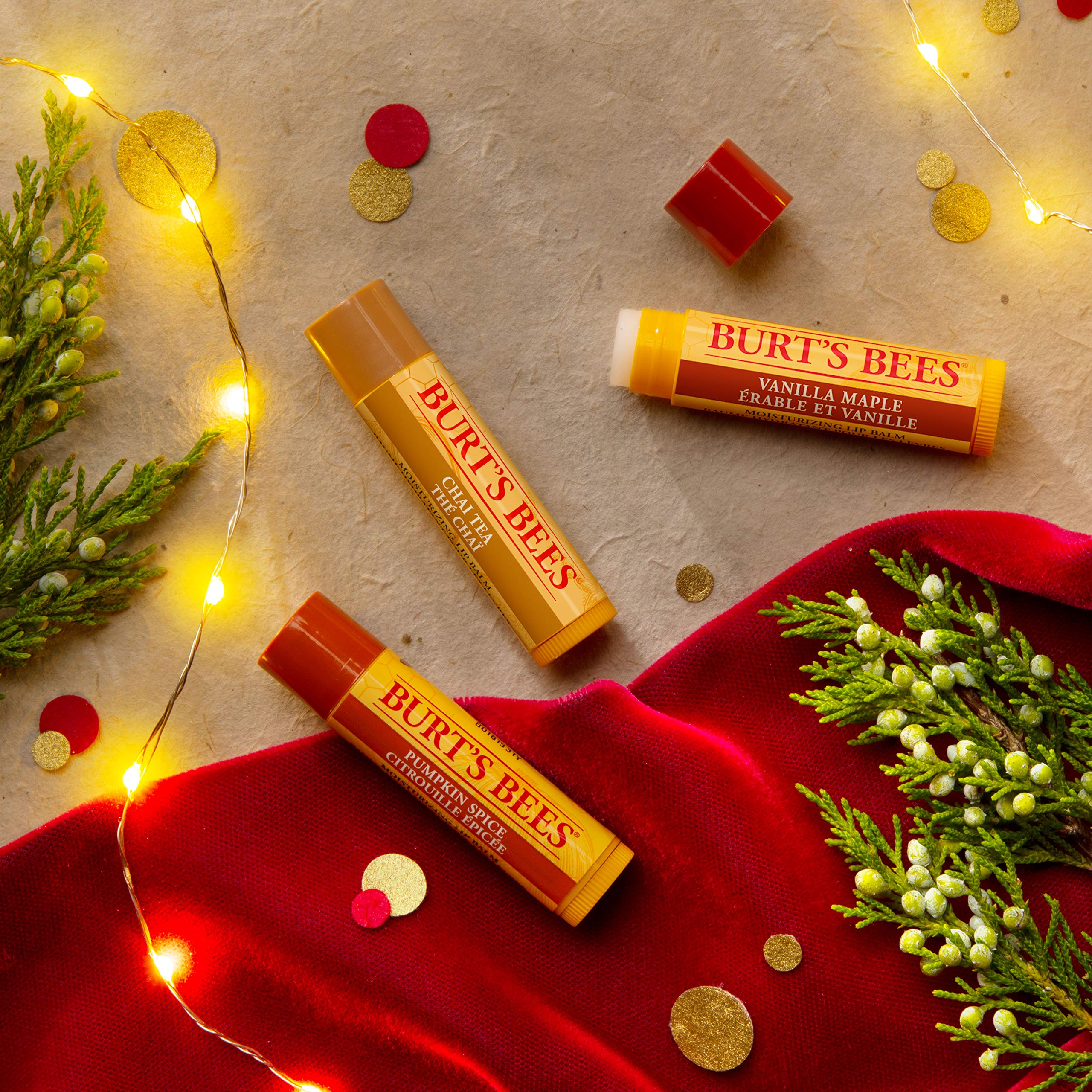 Burt's Bees Lip Balm Pomegranate, Moisturising Lip Balm With Beeswax & Vitamin E, 100% Natural Origin, 4.25g Halalzen