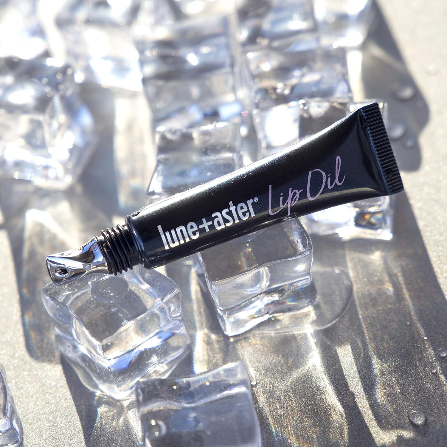 Lune+Aster Powerlips Lip Oil | Non-Tinted Lip Oil Adds Shine And Deep Hydration - Clear Halalzen
