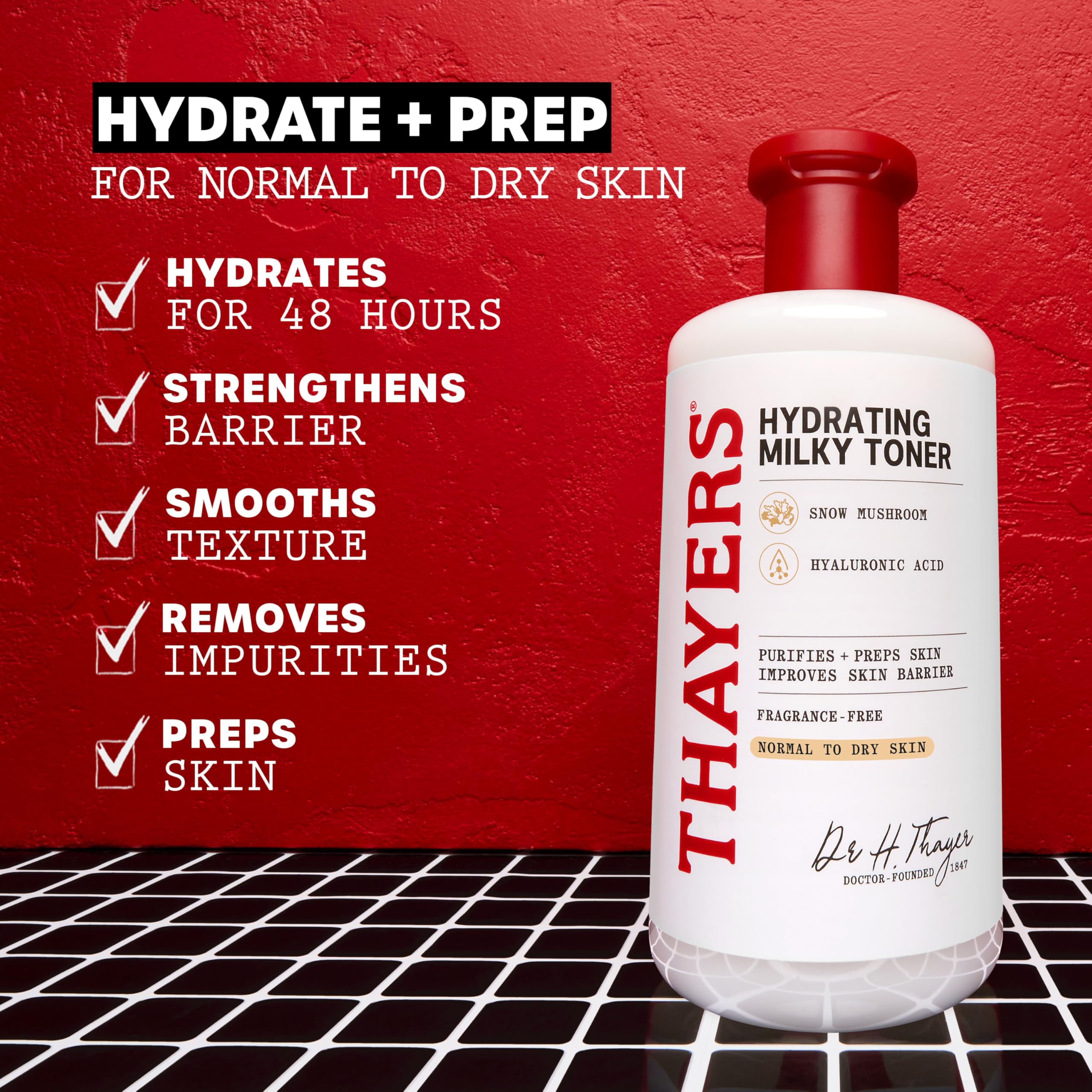 Thayers Witch Hazel Facial Gentle Rose Petal Toner Lotion with Organic Aloe Vera, All Day Hydration, Redue Pores & Improve Skin Texture, Vegan & Alcohol Free, 355ml