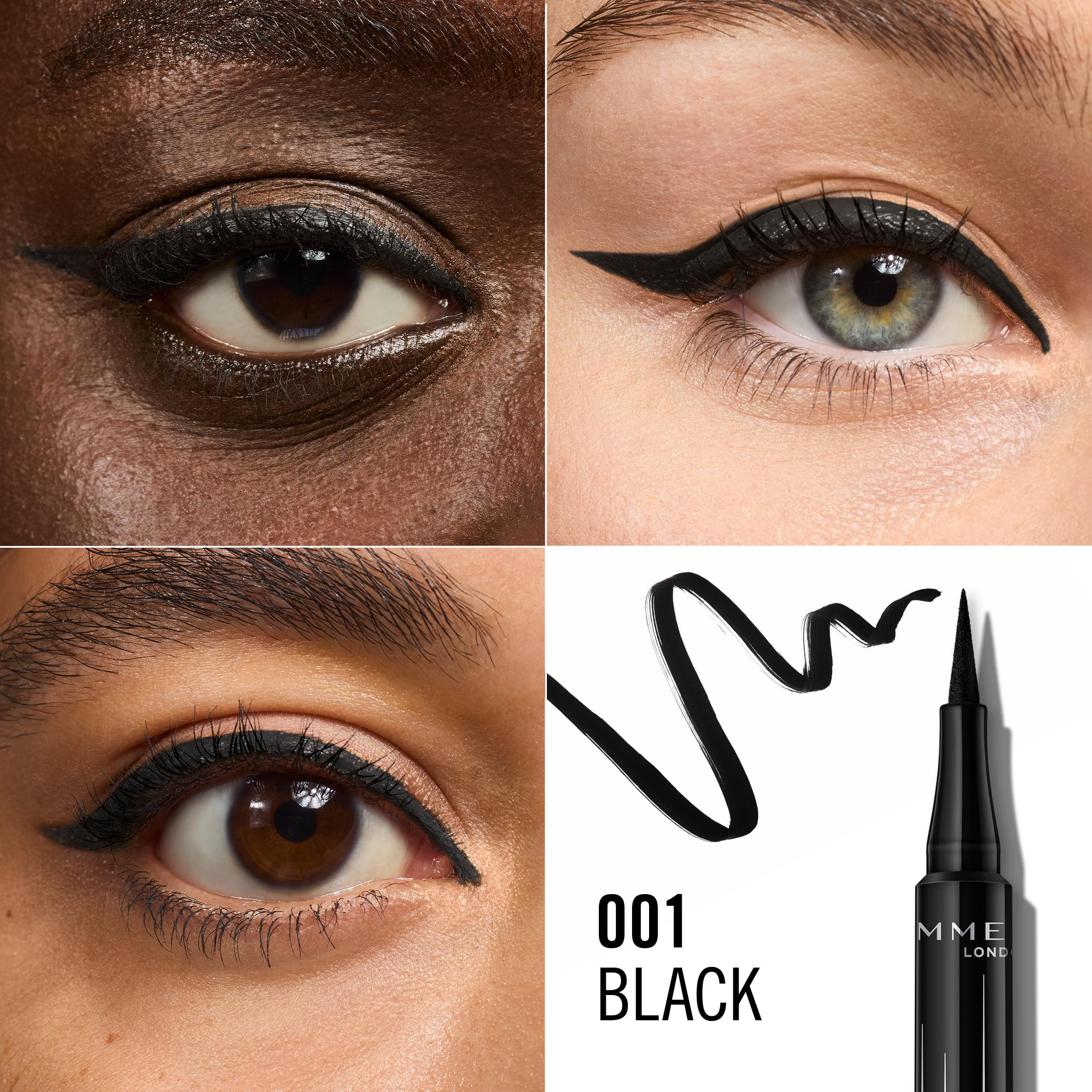 Rimmel Wonder'Ink Liquid Eyeliner, Black, 1 ml Halalzen