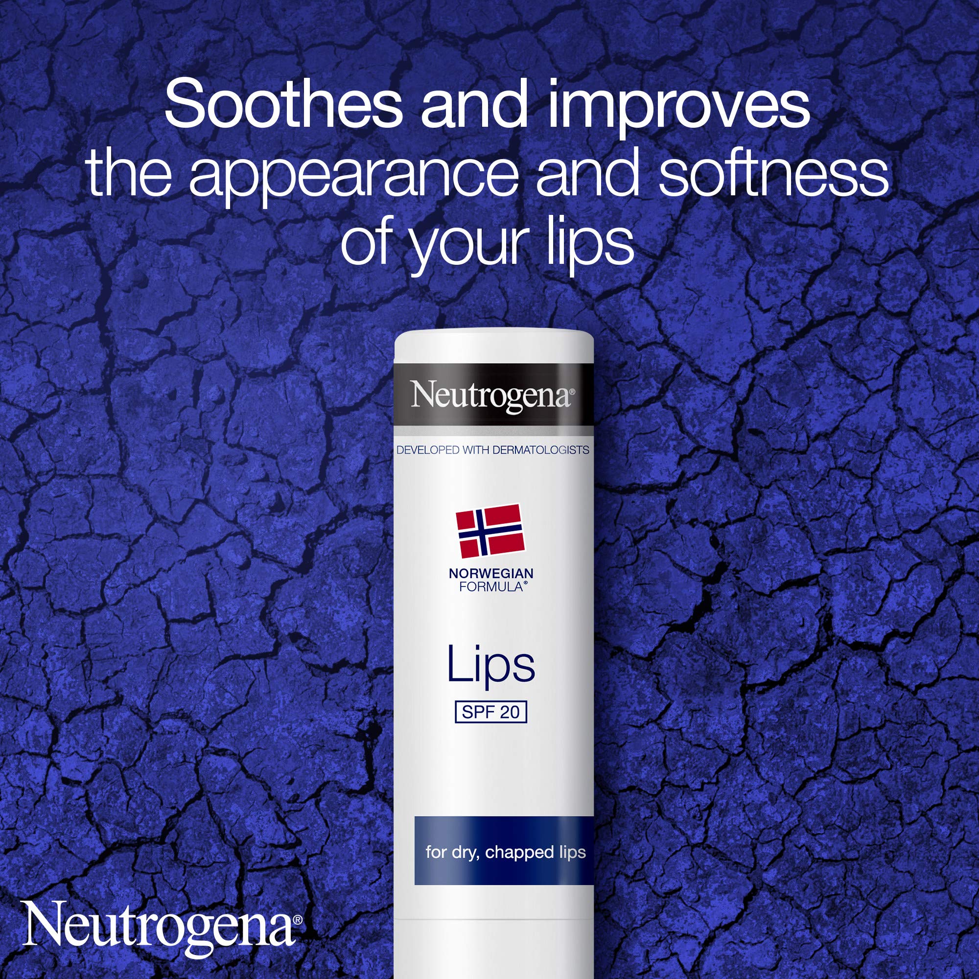 Neutrogena Norwegian Formula SPF 20 Lip Balm (4.8g), Lipcare to Provide Immediate and Lasting Relief for Dry, Chapped Lips with Sun and All Weather Protection Halalzen