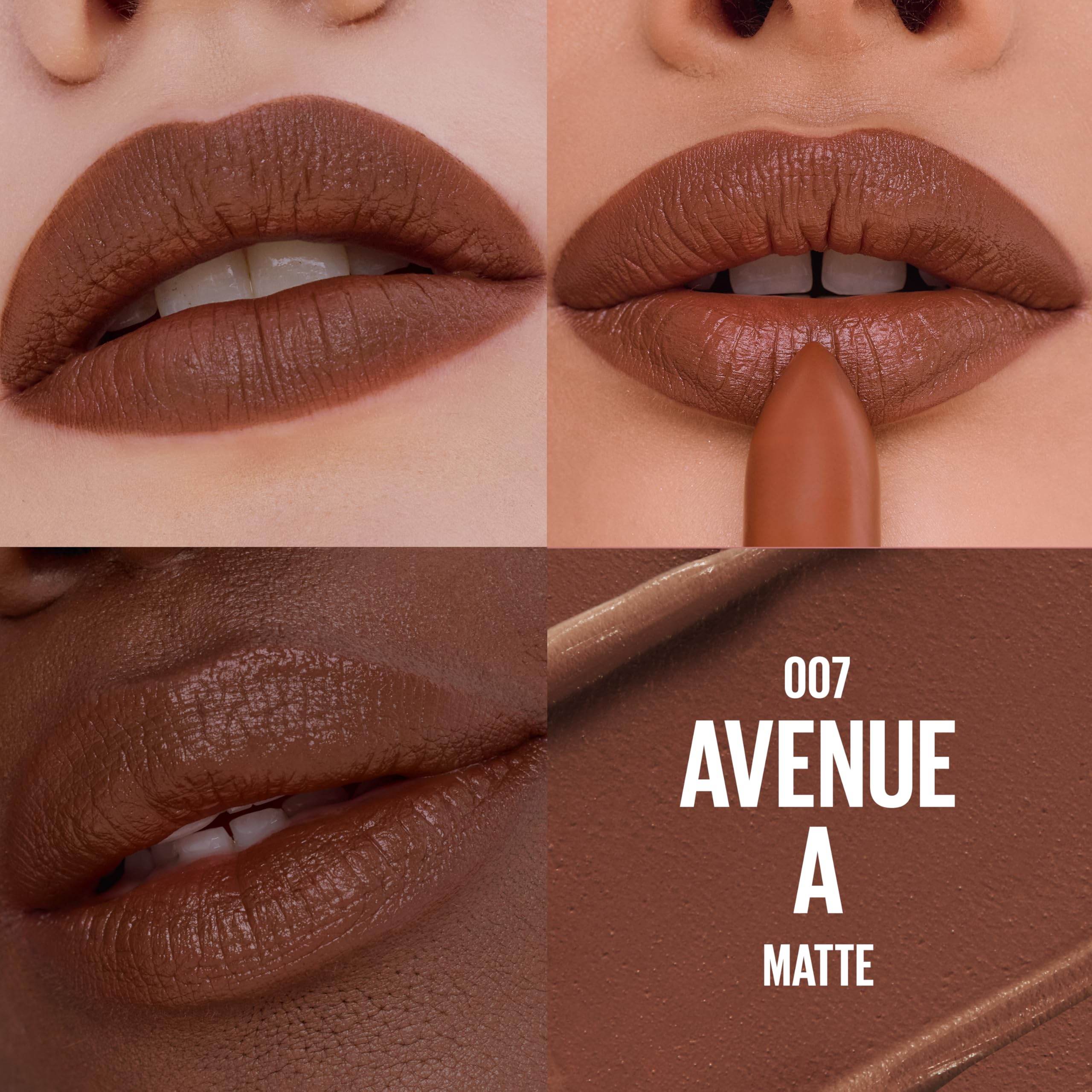 MAYBELLINE Serum-Lippenstift, Feuchtigkeitsspendendes Lippen-Make-up mit 8 Stunden Lippenauffüllender Feuchtigkeit mit Hyaluronsäure + Öl-Mischung, Wild Card (Mitteltoniges Rot Matt)