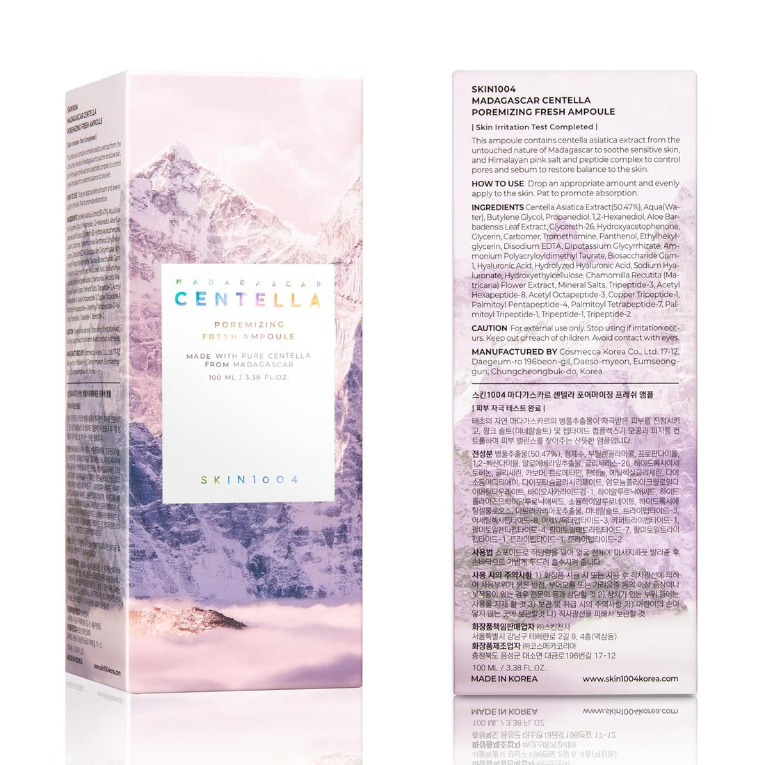 SKIN1004 Madagascar Centella Poremizing Fresh Ampoule 3.38 fl. oz(100ml) | Soothing Hydration | Oily Combination Skin Halalzen