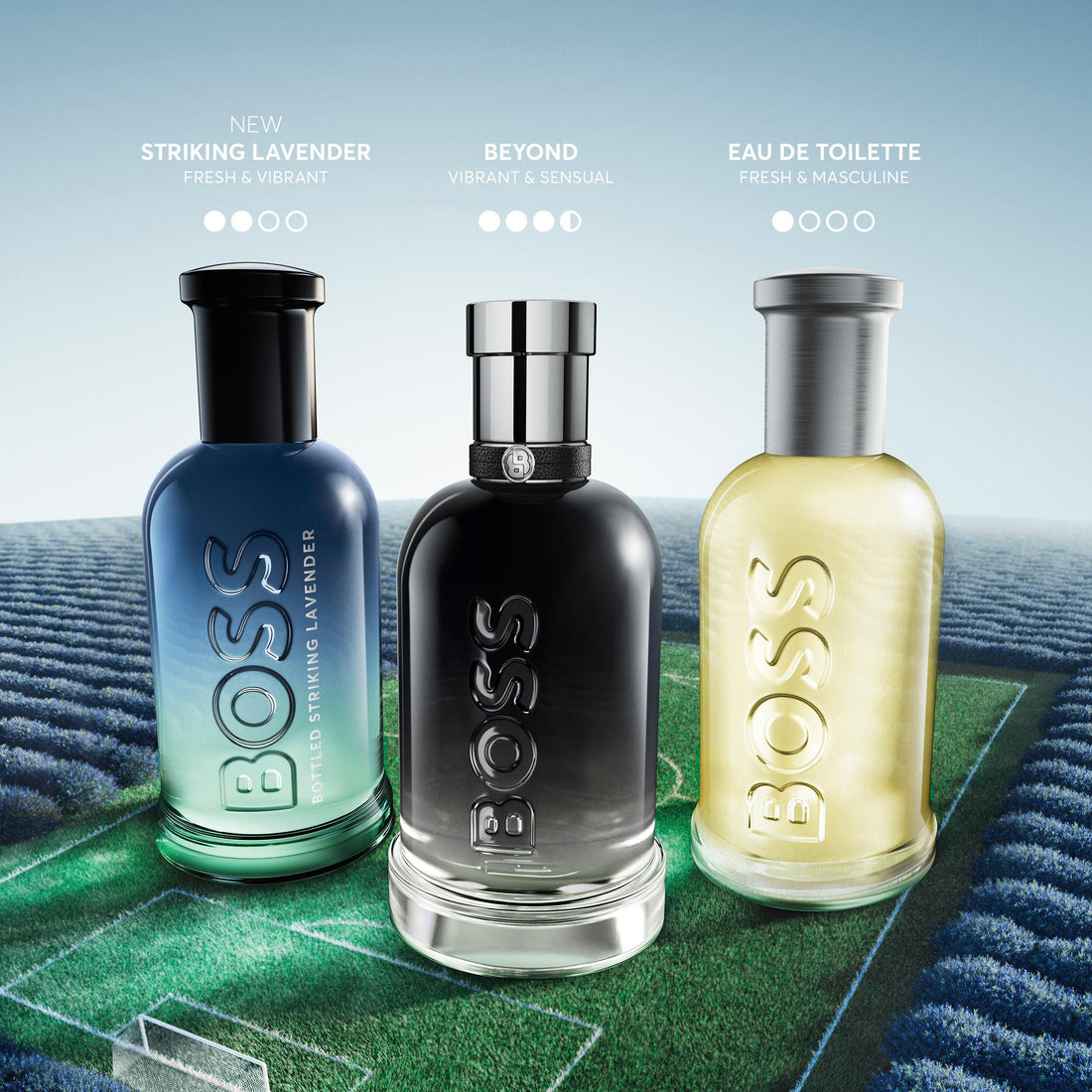 BOSS Bottled Striking Lavender – Woody Cologne for Men – With Moss Accord and Lavender