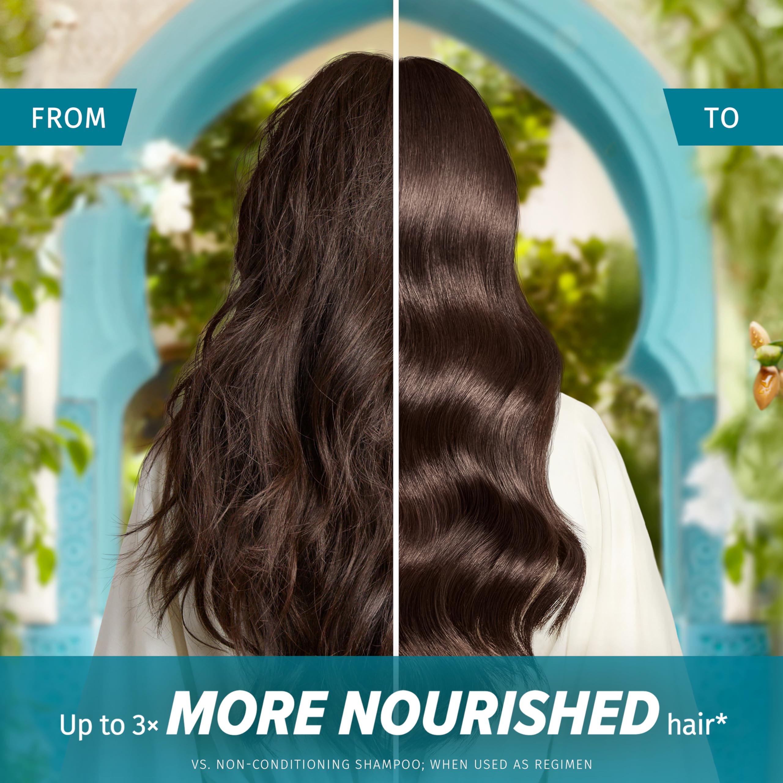 Herbal Essences Deep Repair Moroccan Argan Oil Elixir 95ml for Smooth and Shiny Hair. Deeply Penetrates Hair to Nourish, Strengthen and Repair. Lightweight and Vegan Formula
